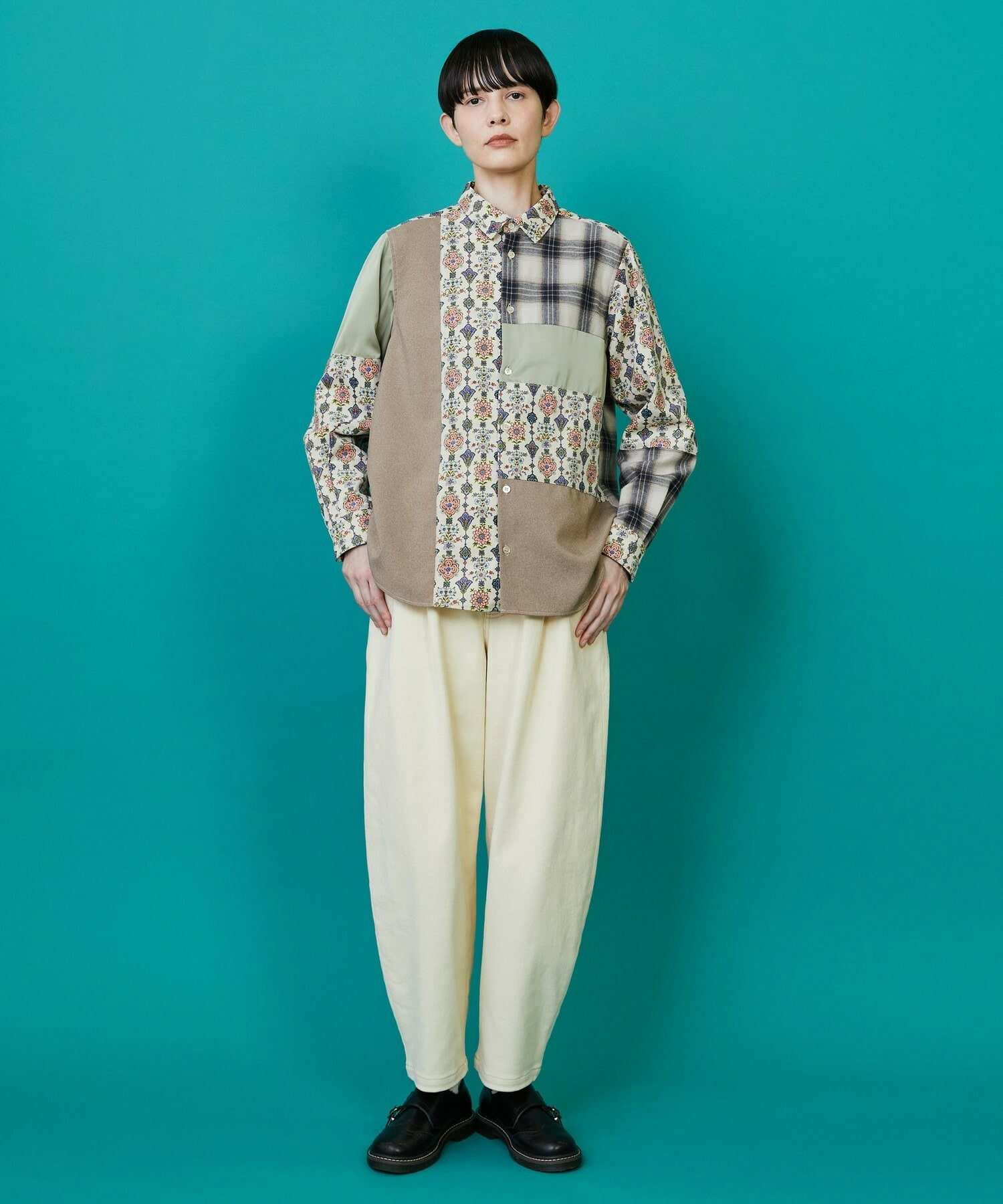 【FRAPBOIS】ドライフラワー シャツ 詳細画像 ベージュ系その他 13