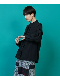 【FRAPBOIS】シーツフリル ブラウス 詳細画像 ブラック 10