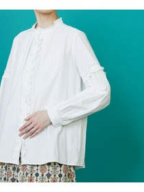 【FRAPBOIS】シーツフリル ブラウス 詳細画像 ブラック 3