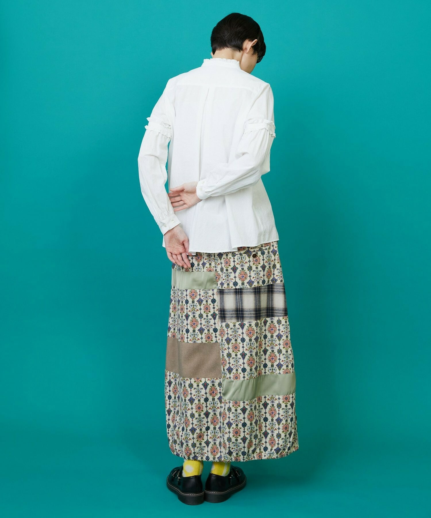 【FRAPBOIS】シーツフリル ブラウス 詳細画像 ブラック 8