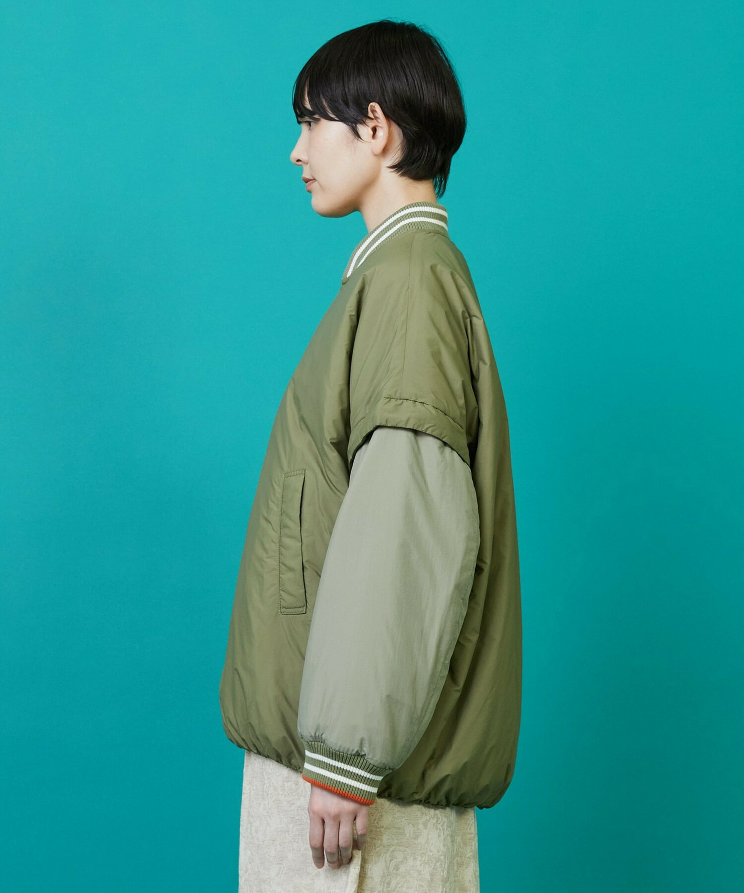 【FRAPBOIS】ツーウェイコート ブルゾン 詳細画像 ブラック 1