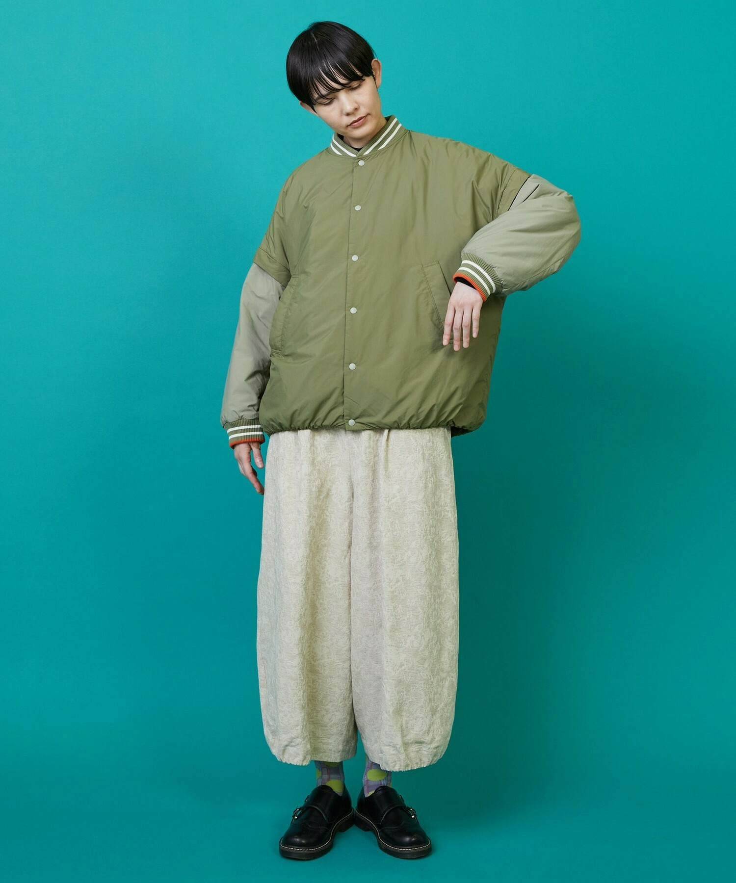 【FRAPBOIS】ツーウェイコート ブルゾン 詳細画像 ブラック 12