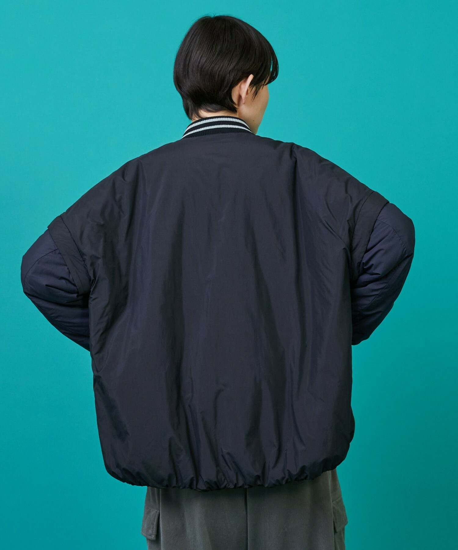 【FRAPBOIS】ツーウェイコート ブルゾン 詳細画像 ブラック 16