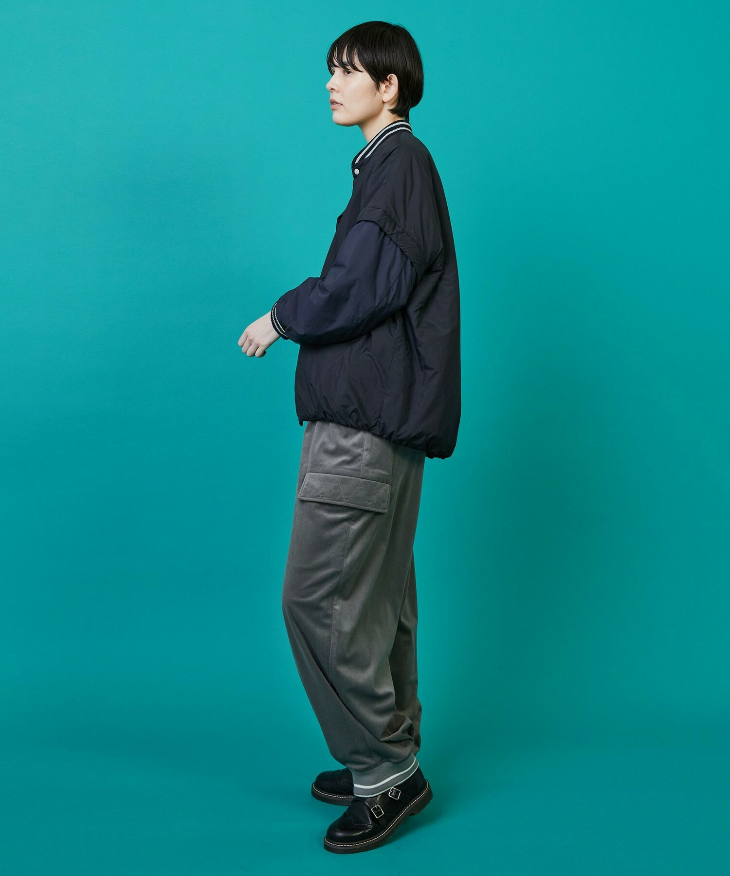【FRAPBOIS】ツーウェイコート ブルゾン 詳細画像 ブラック 19