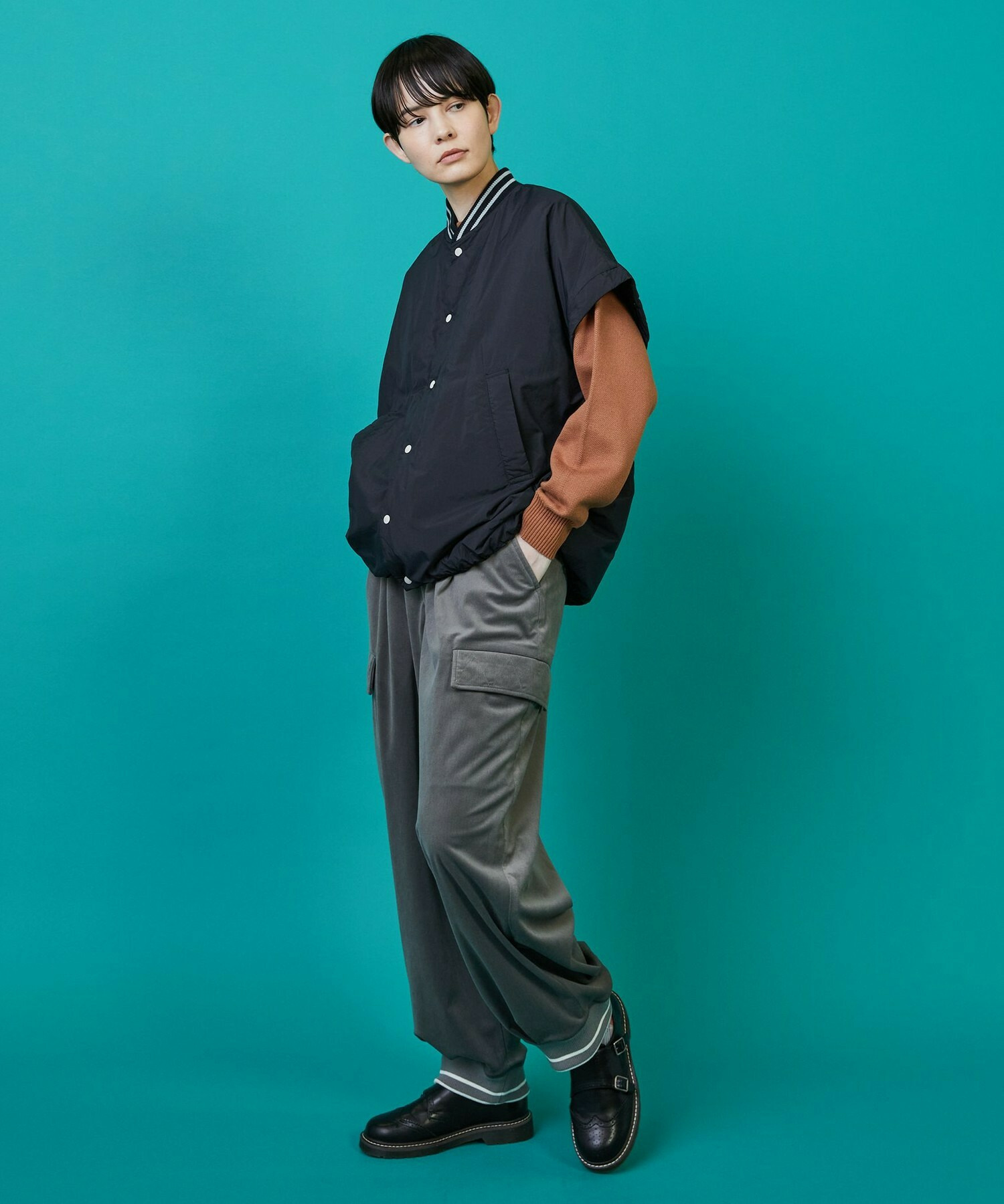 【FRAPBOIS】ツーウェイコート ブルゾン 詳細画像 ブラック 22