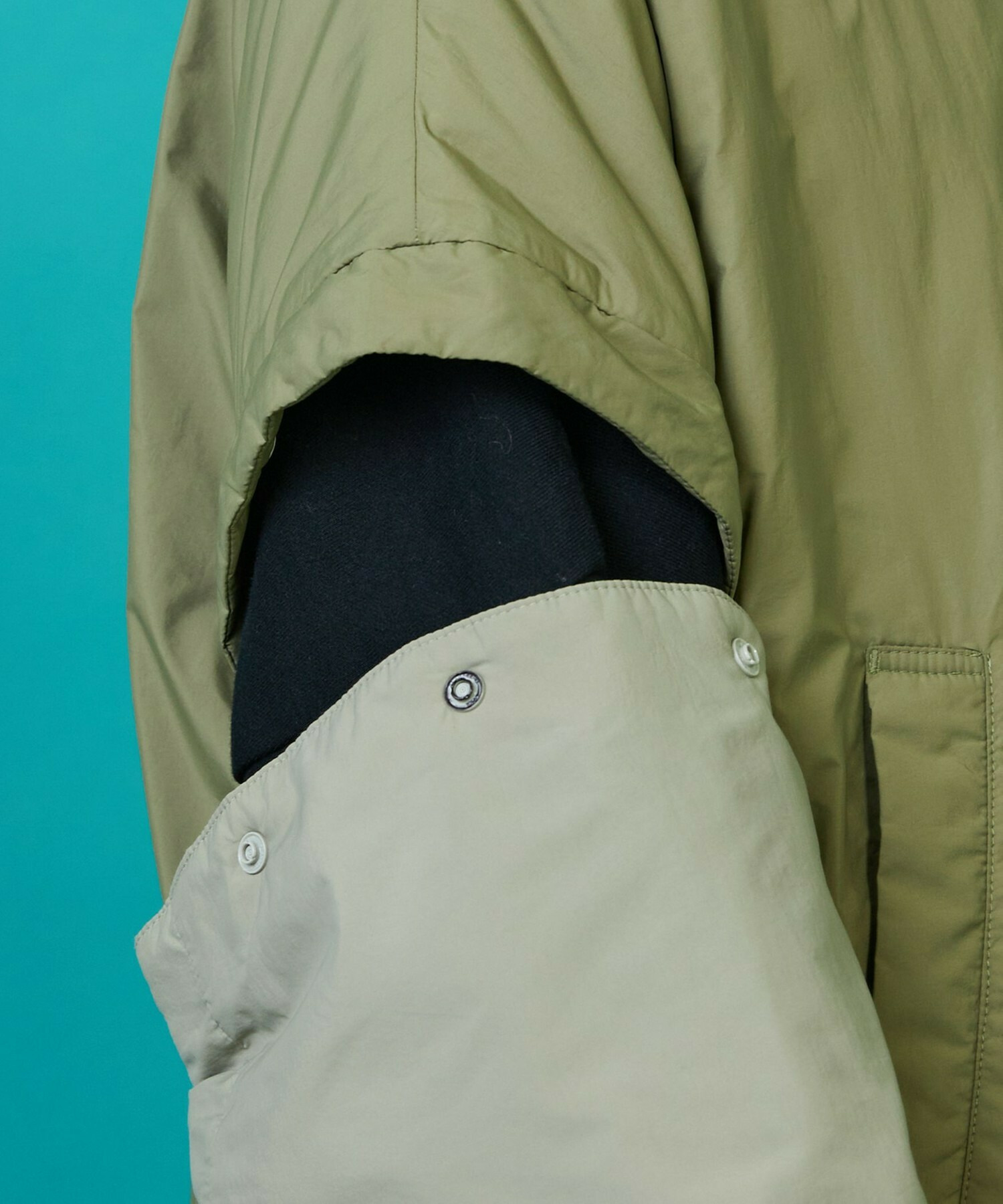 [FRAPBOIS] Two-Way Coat Blouson Detailed Image Black 7