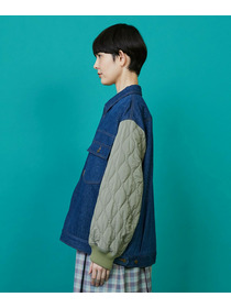 【FRAPBOIS】デニキルト ブルゾン 詳細画像 ネイビー 1