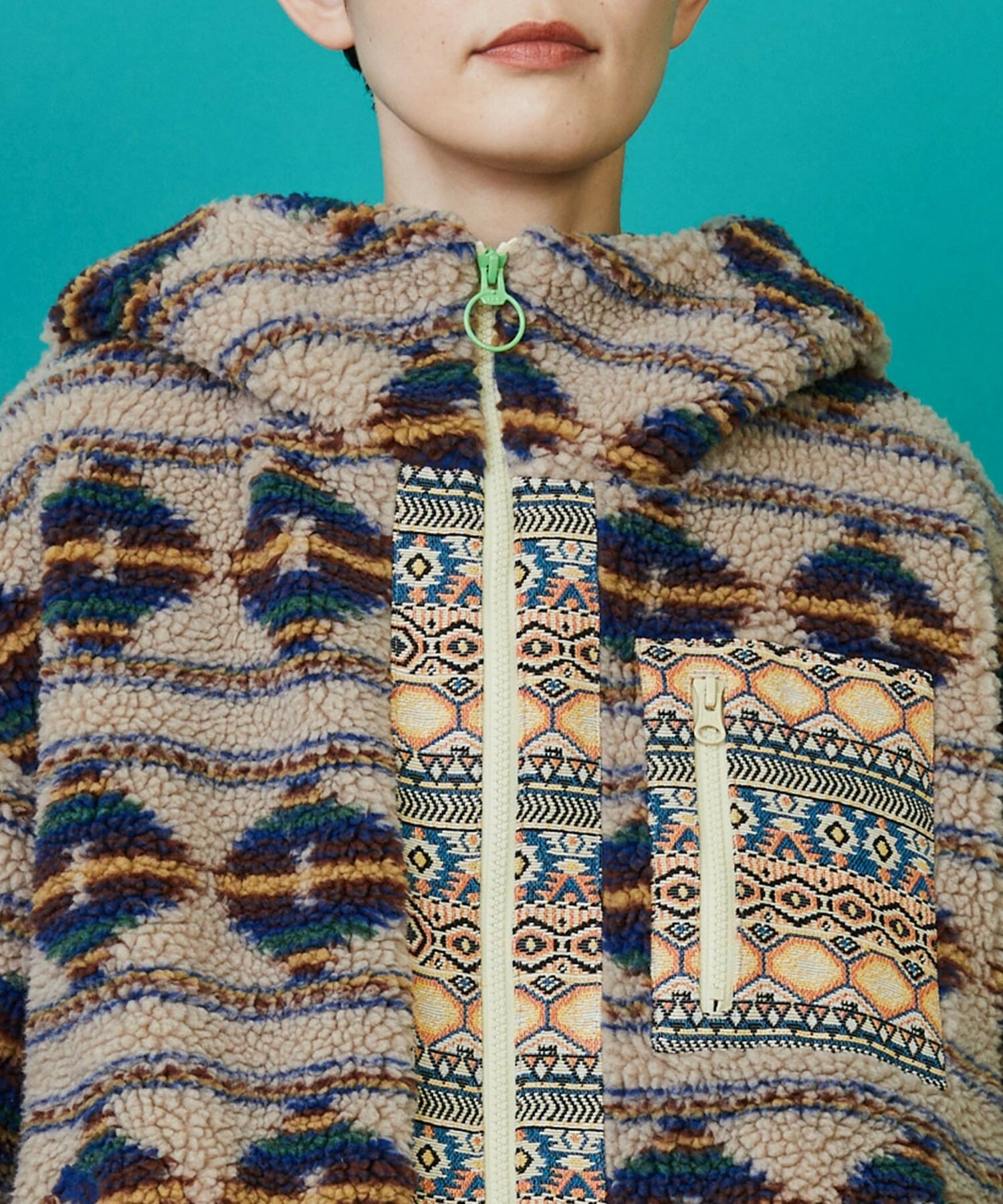 [FRAPBOIS] Boa Croa Blouson Detailed Image Black 4