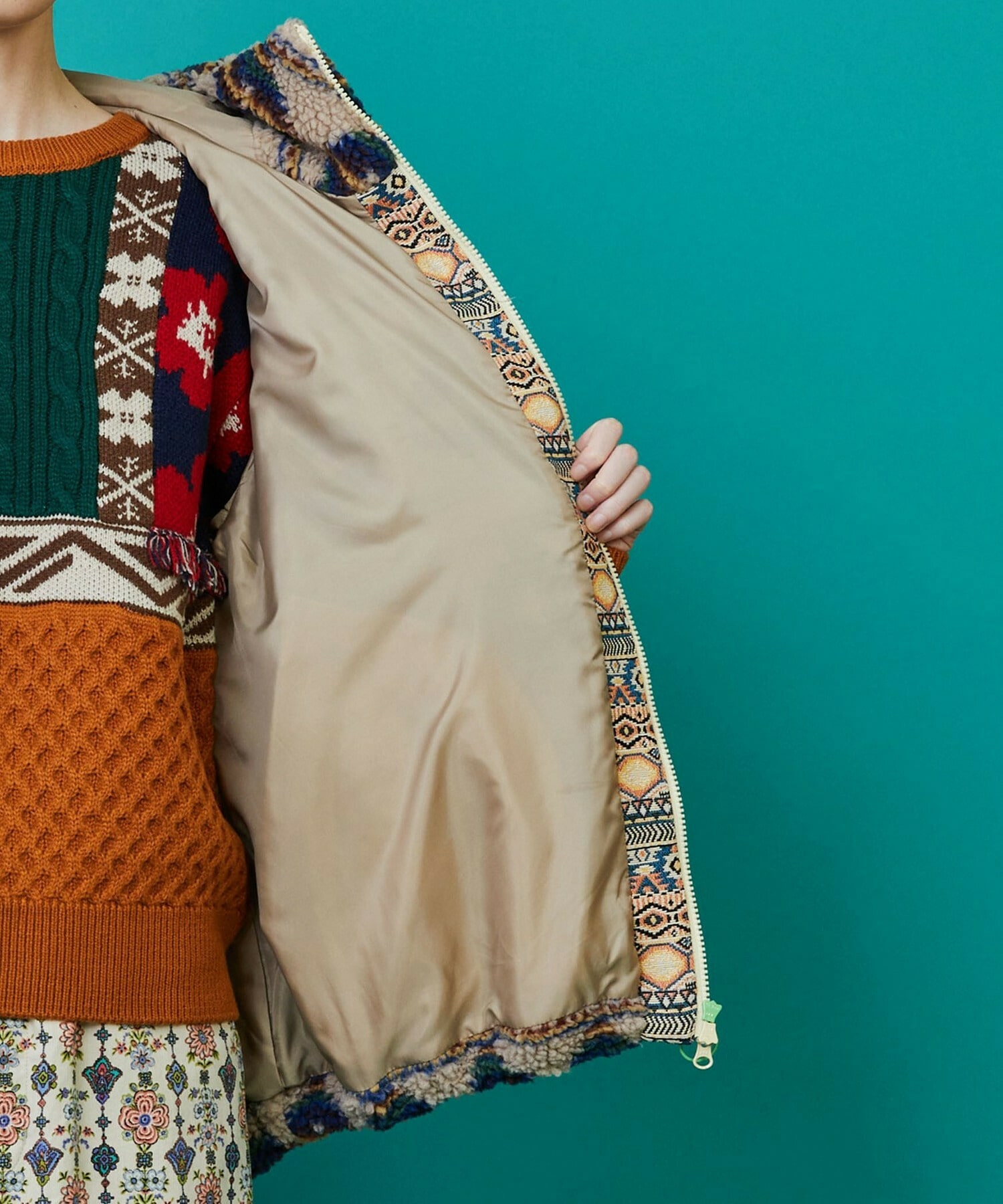 [FRAPBOIS] Boa Croa Blouson Detailed Image Black 5