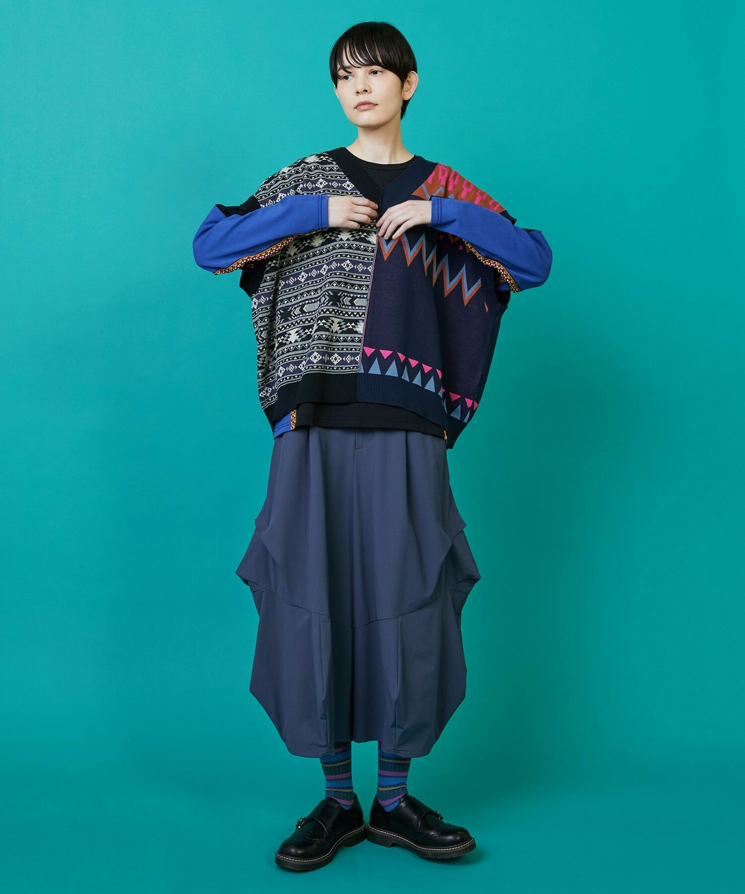 【FRAPBOIS】ニューホーン パンツ 詳細画像 ブルー 17