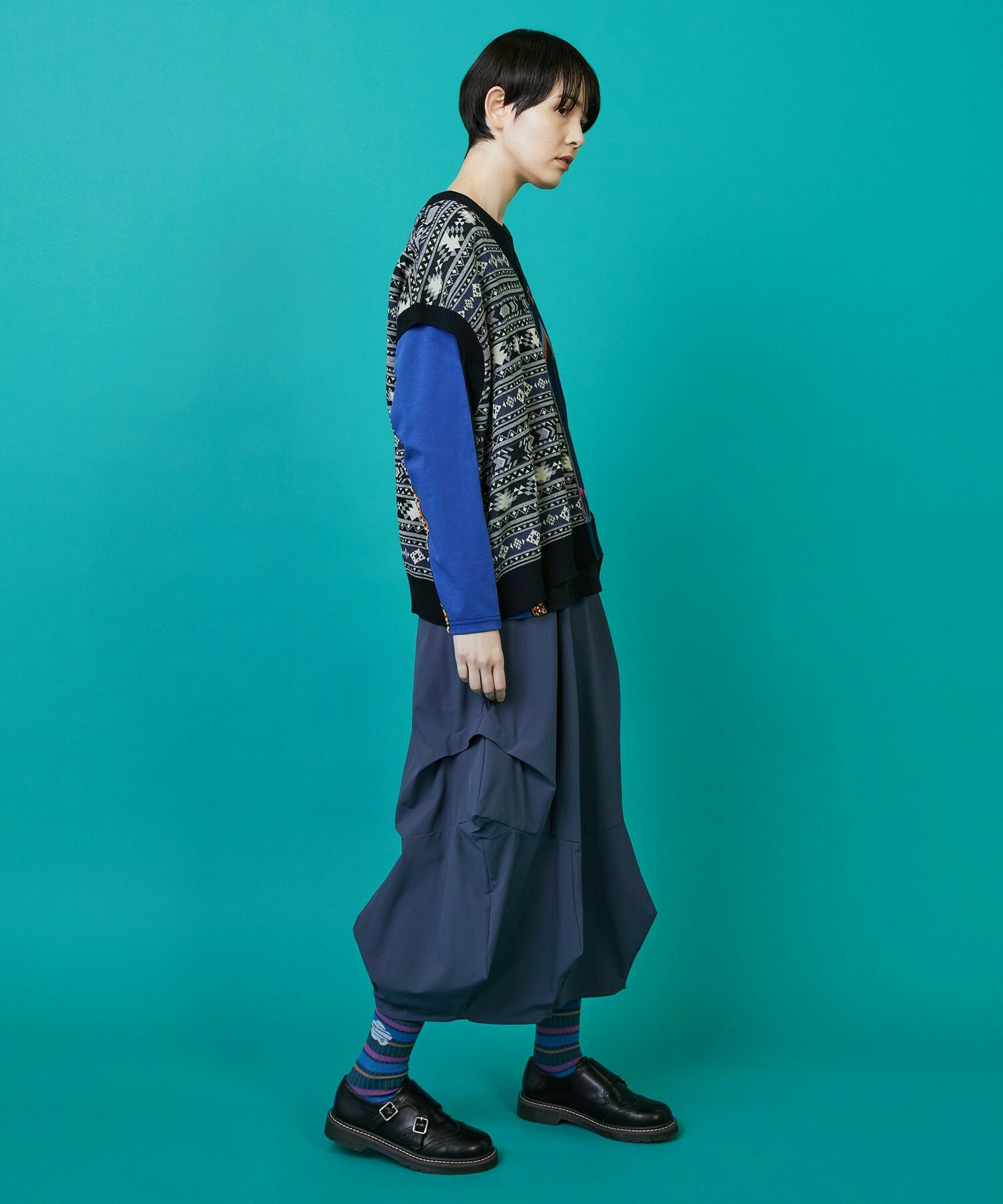 【FRAPBOIS】ニューホーン パンツ 詳細画像 ブルー 18