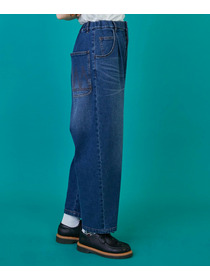 【FRAPBOIS】カーブデニム3 パンツ 詳細画像 ブラック 3