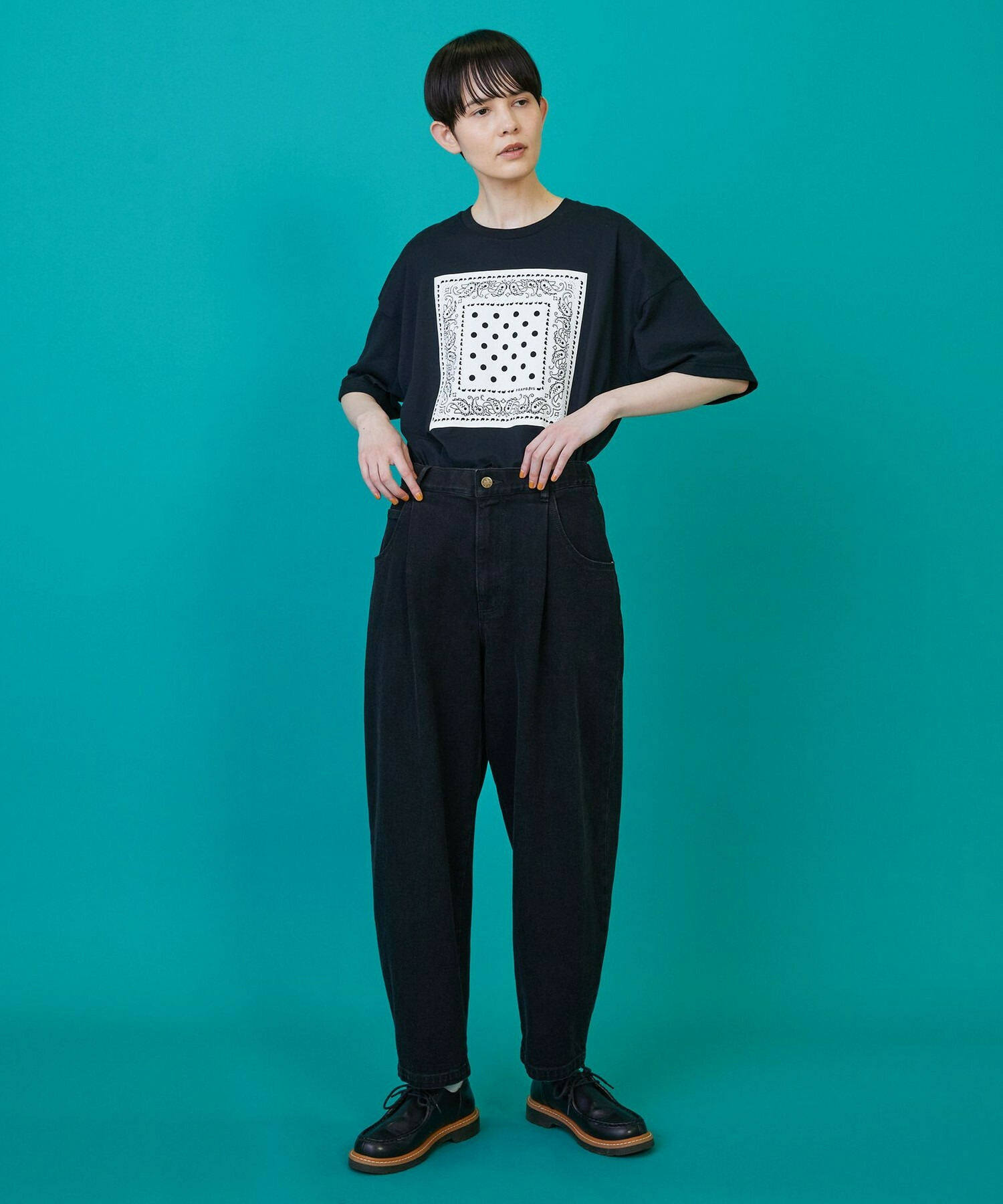 【FRAPBOIS】カーブデニム3 パンツ 詳細画像 ブラック 21