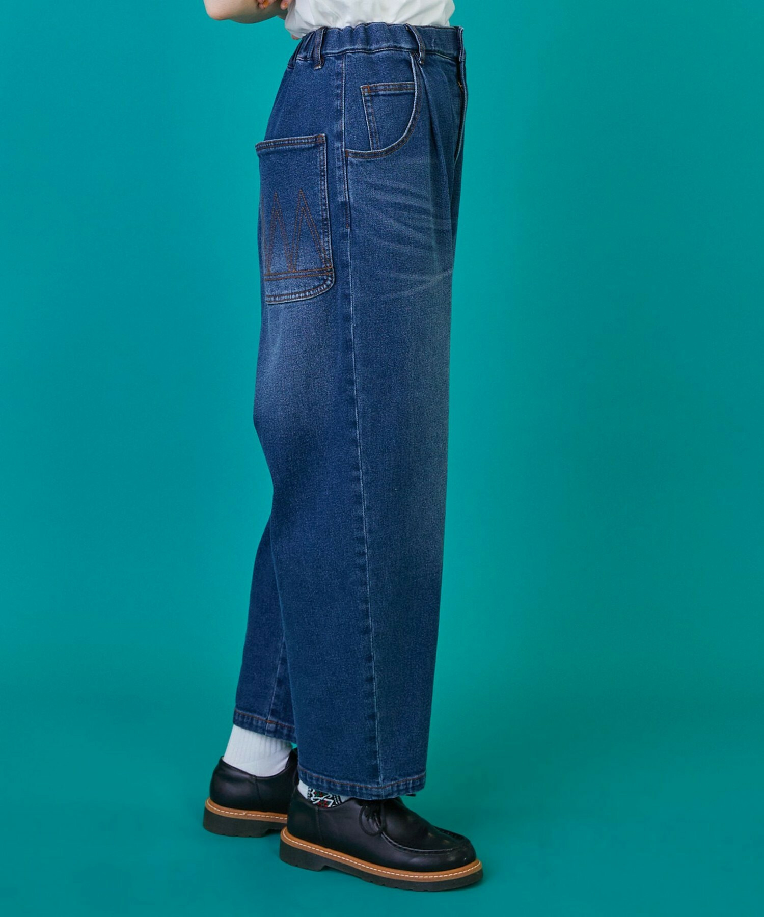 【FRAPBOIS】カーブデニム3 パンツ 詳細画像 ブラック 3