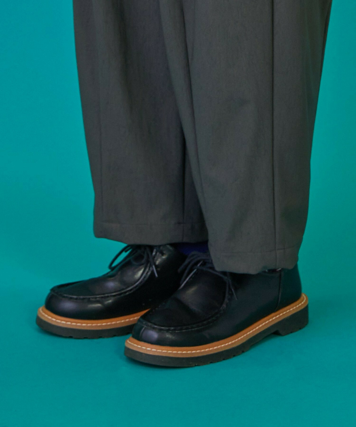 [FRAPBOIS] 涼爽觸感褲子，細部圖，黑色，6碼