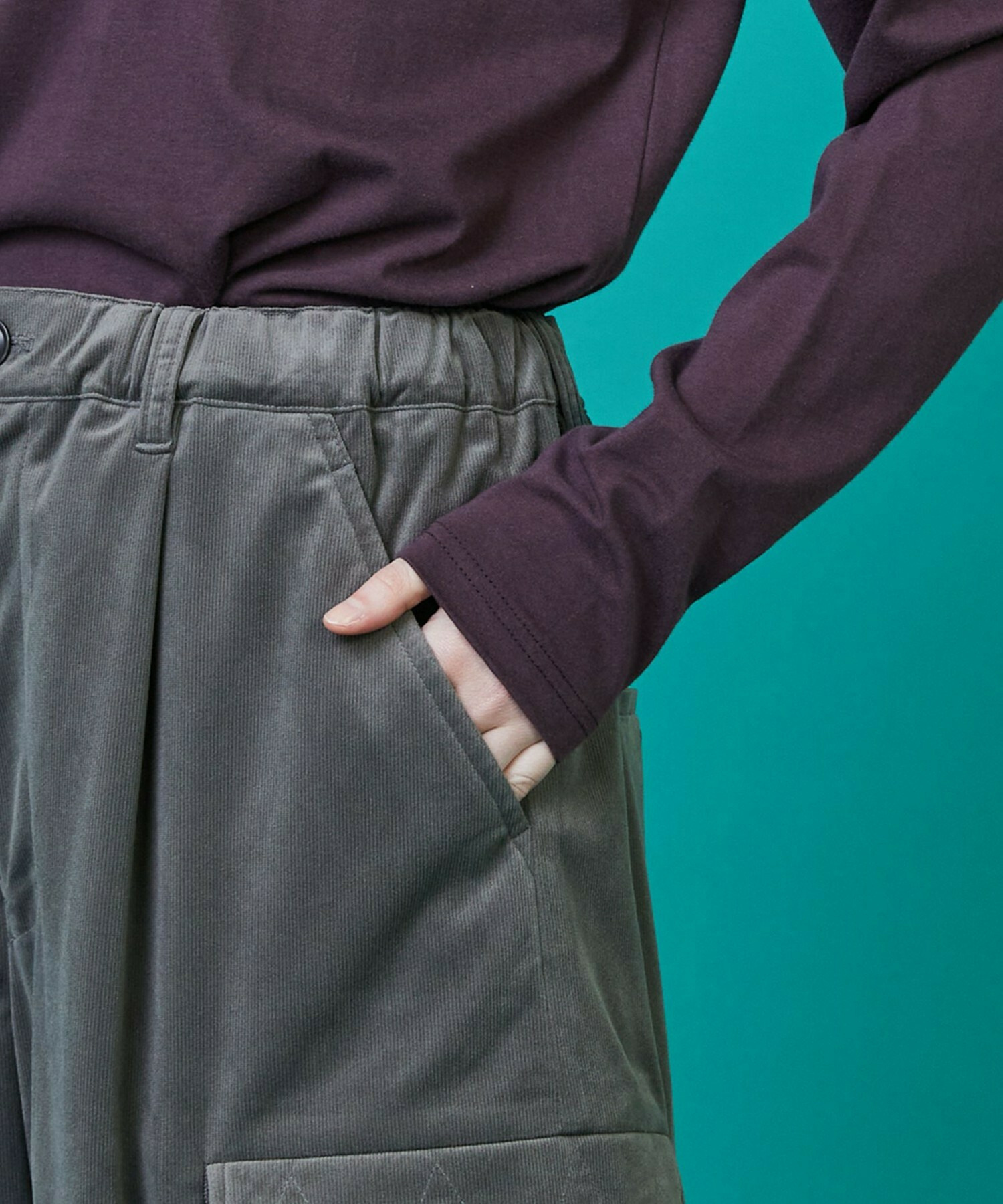 【FRAPBOIS】トリコーデ パンツ 詳細画像 ブラック 3