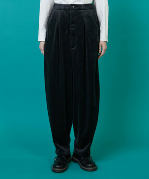 【FRAPBOIS】ベロアサール パンツ 詳細画像 ブラック 1