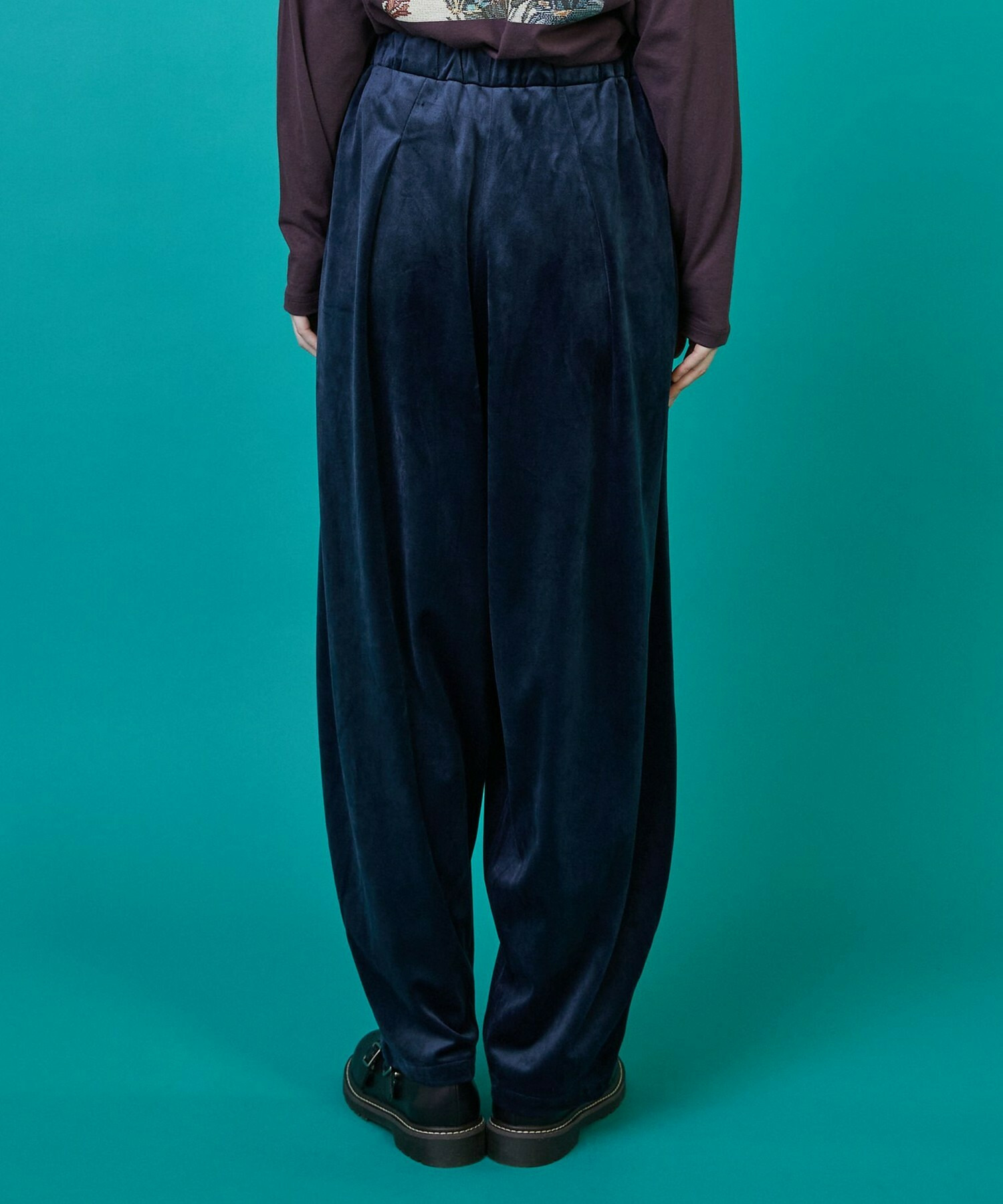 【FRAPBOIS】ベロアサール パンツ 詳細画像 ネイビー 12