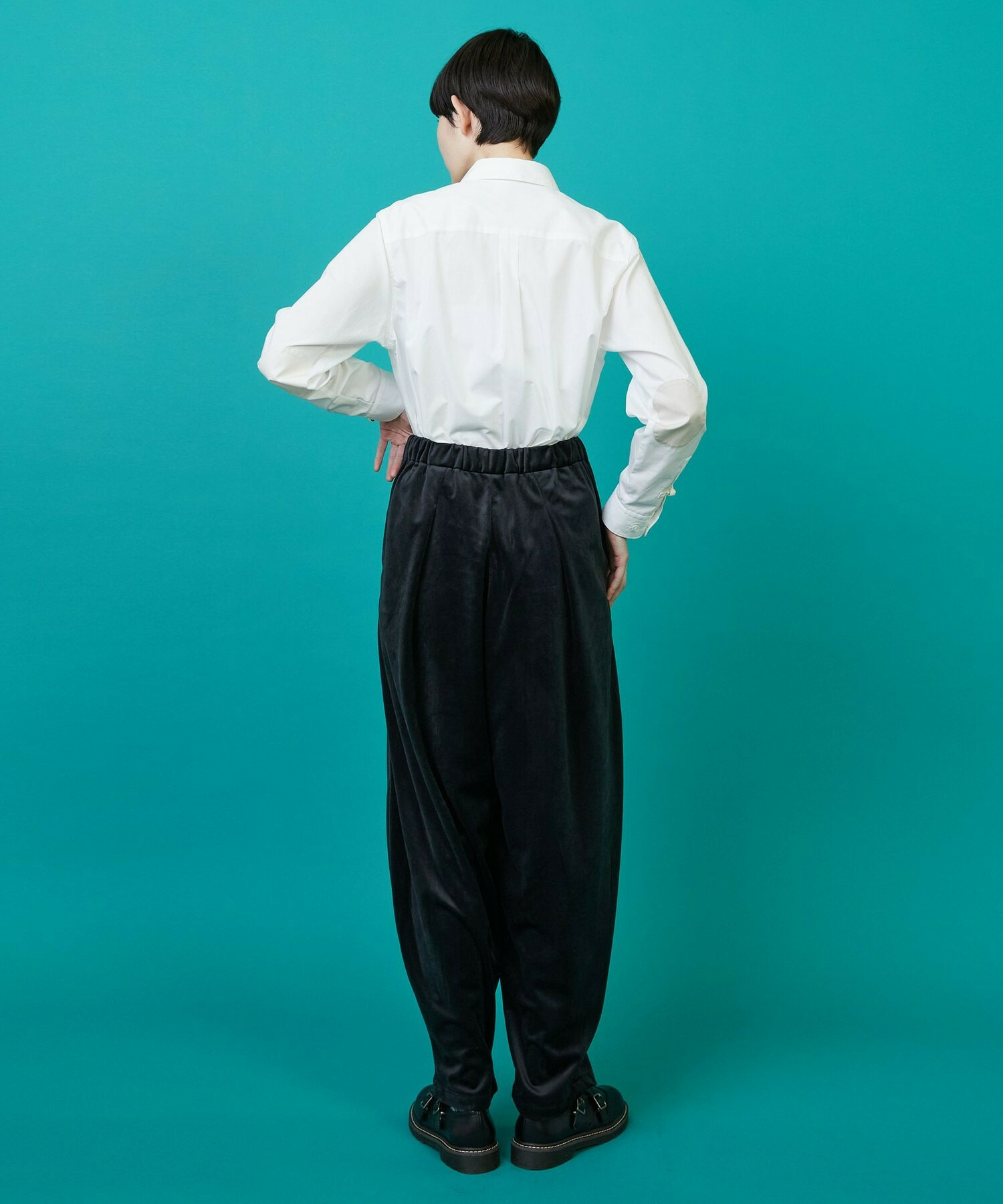 【FRAPBOIS】ベロアサール パンツ 詳細画像 ネイビー 8