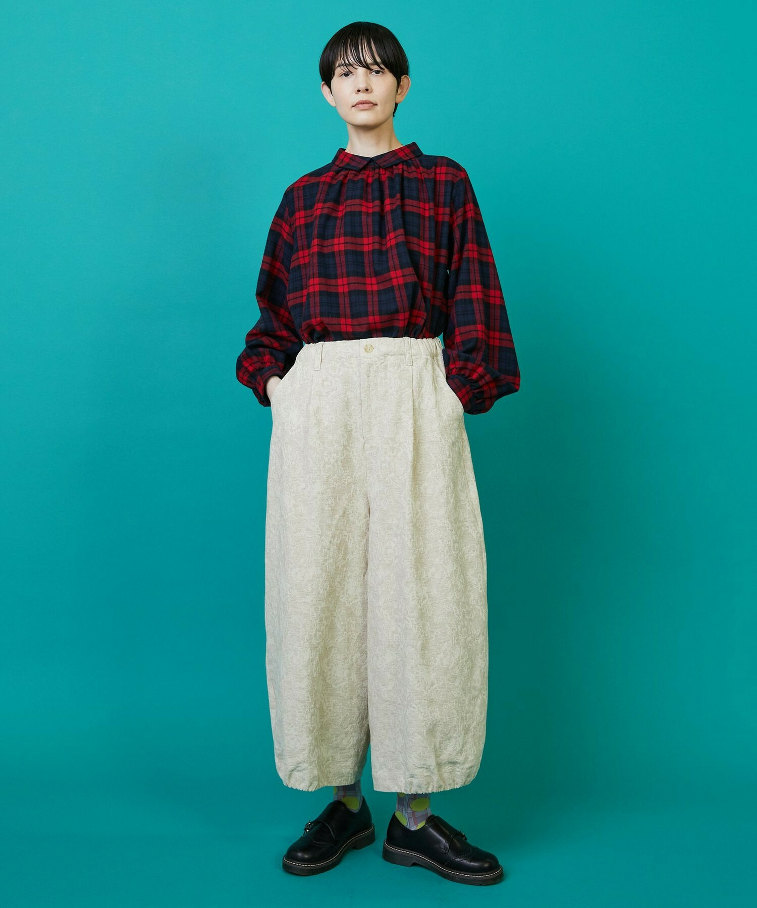 【FRAPBOIS】バルーンキュロット パンツ 詳細画像 ブラック 4