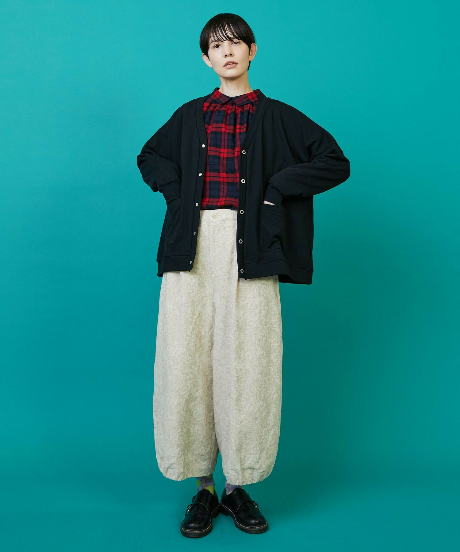 【FRAPBOIS】バルーンキュロット パンツ 詳細画像 ブラック 5