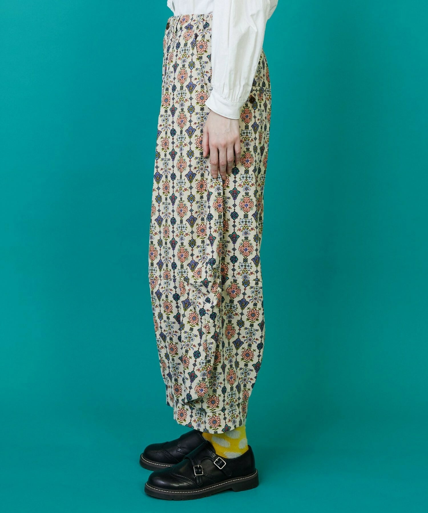 【FRAPBOIS】ドライフラワー パンツ 詳細画像 グレー系その他 1