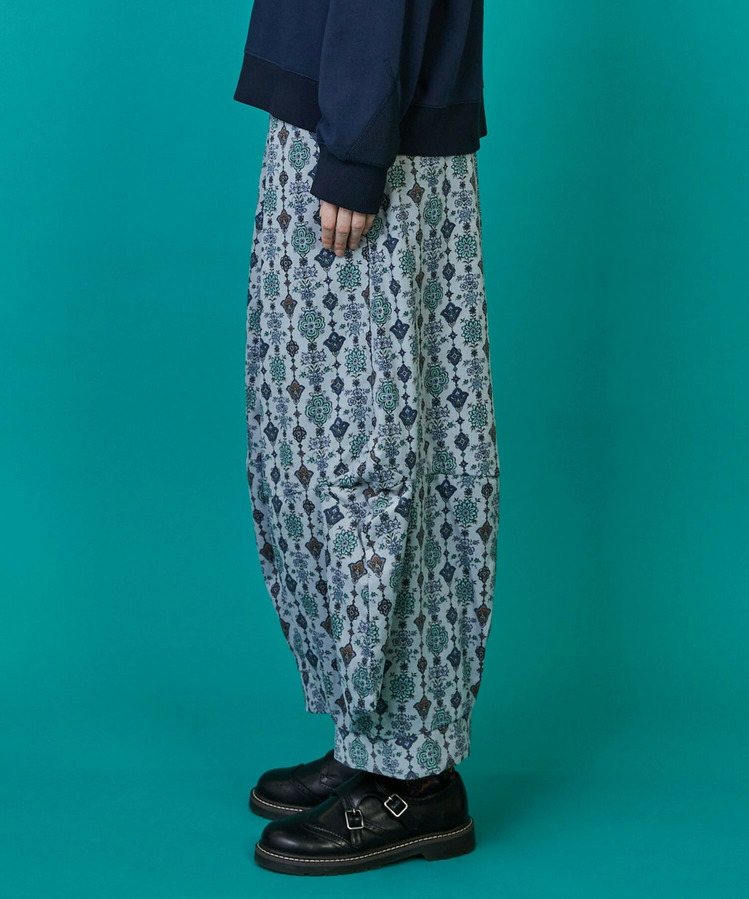 【FRAPBOIS】ドライフラワー パンツ 詳細画像 グレー系その他 13