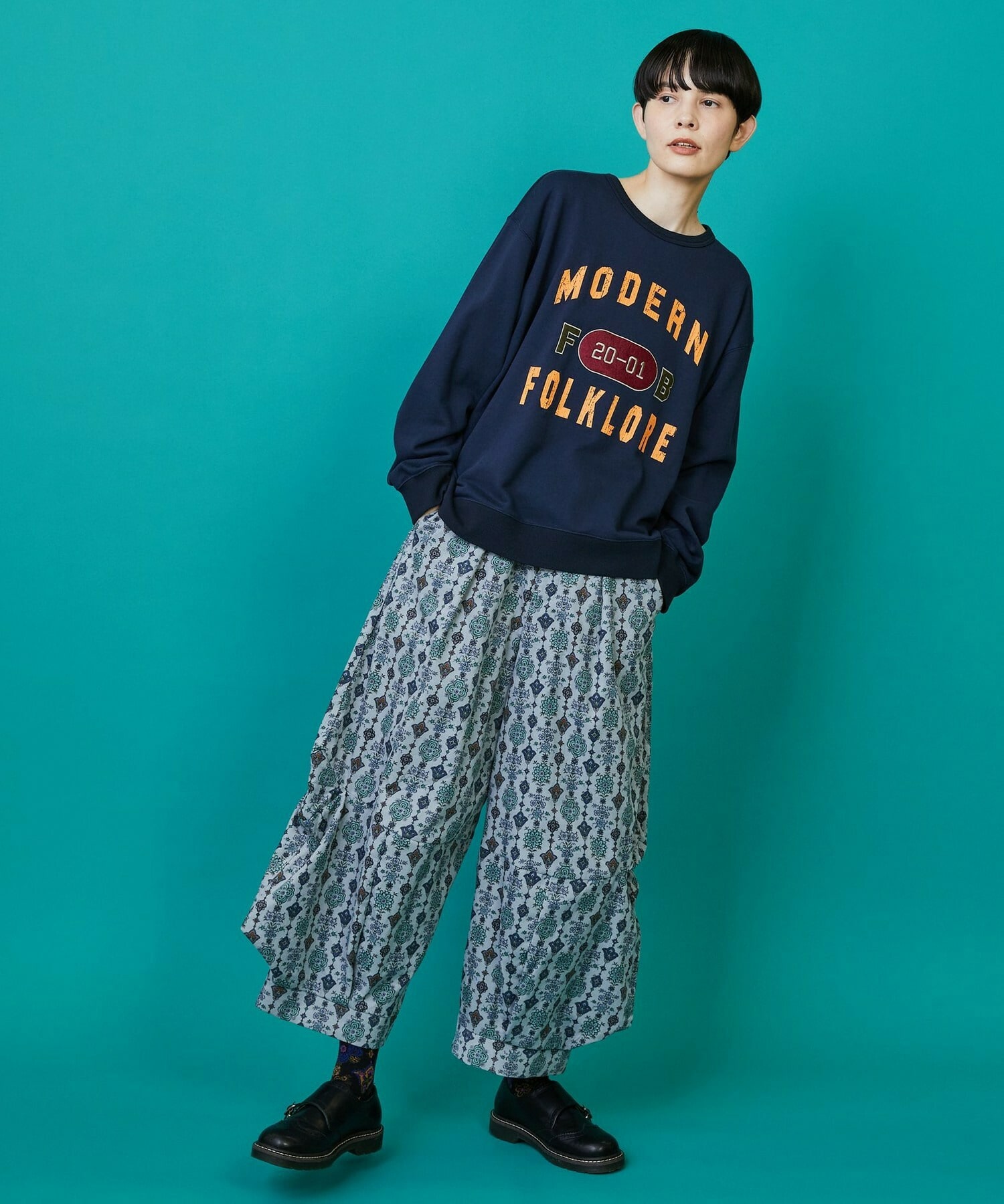 【FRAPBOIS】ドライフラワー パンツ 詳細画像 グレー系その他 15