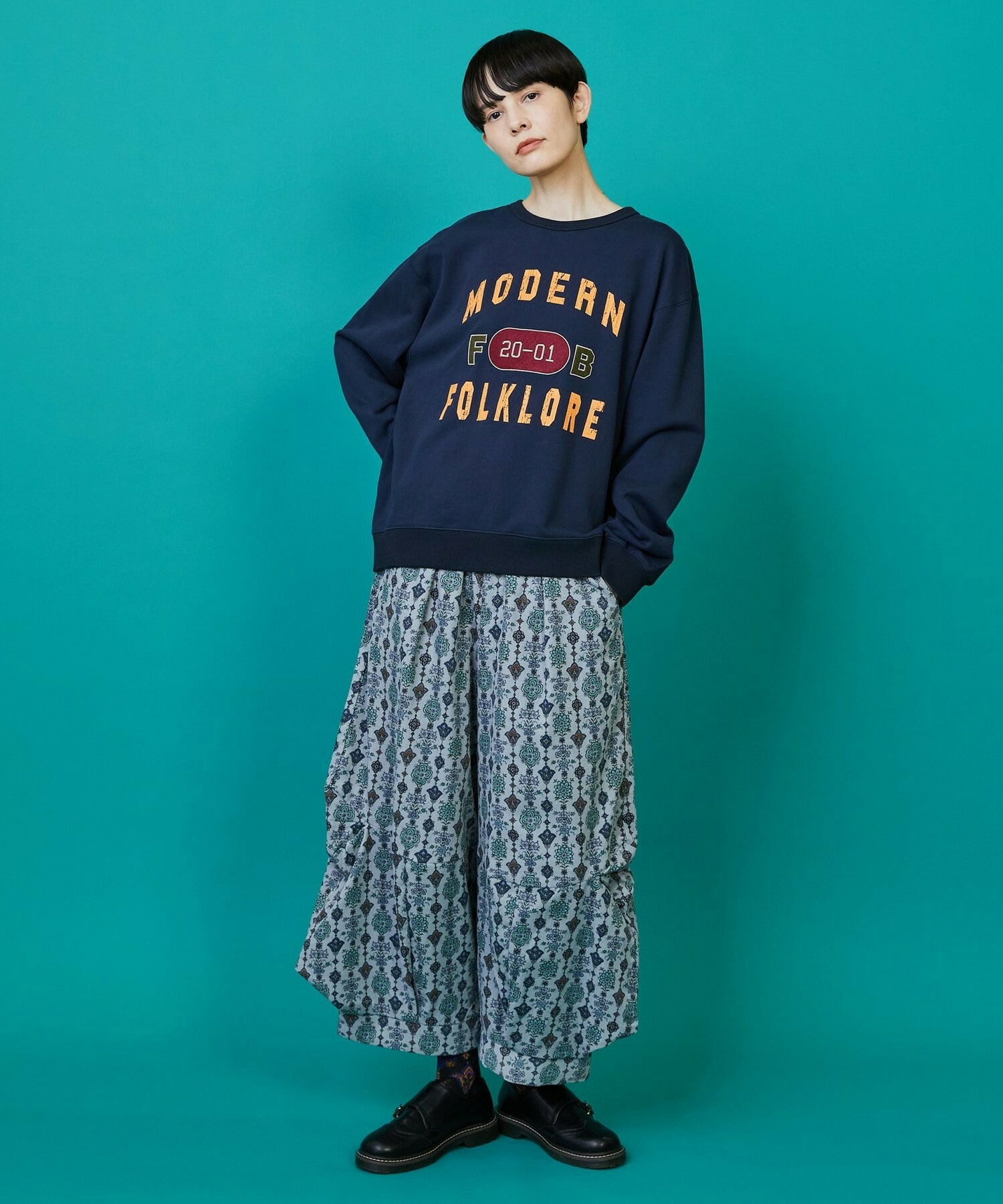 【FRAPBOIS】ドライフラワー パンツ 詳細画像 グレー系その他 16