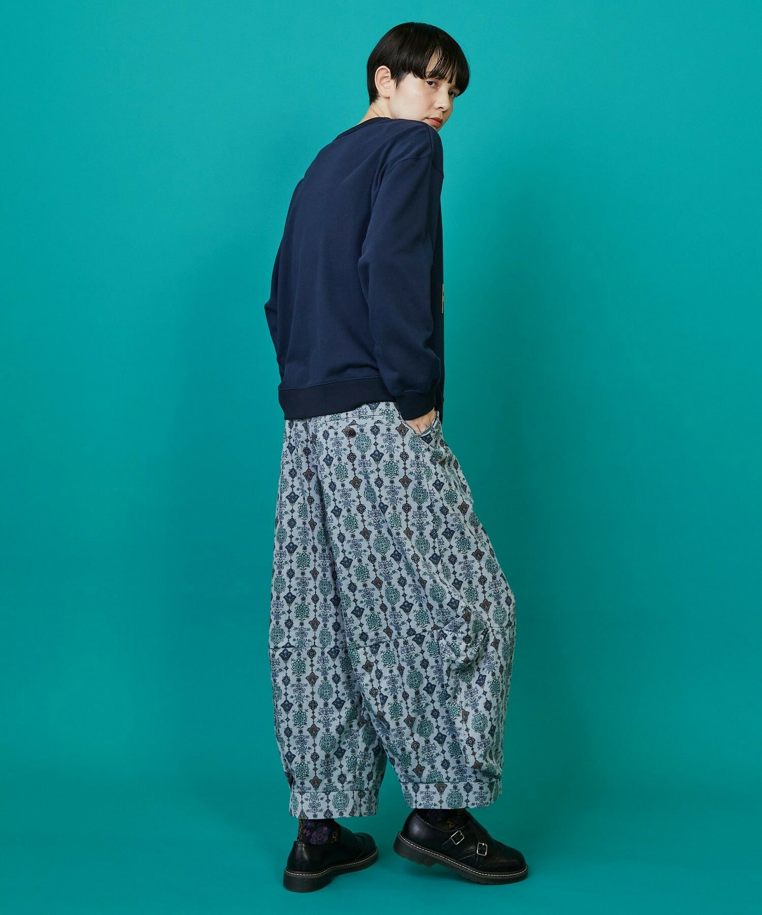 【FRAPBOIS】ドライフラワー パンツ 詳細画像 グレー系その他 19