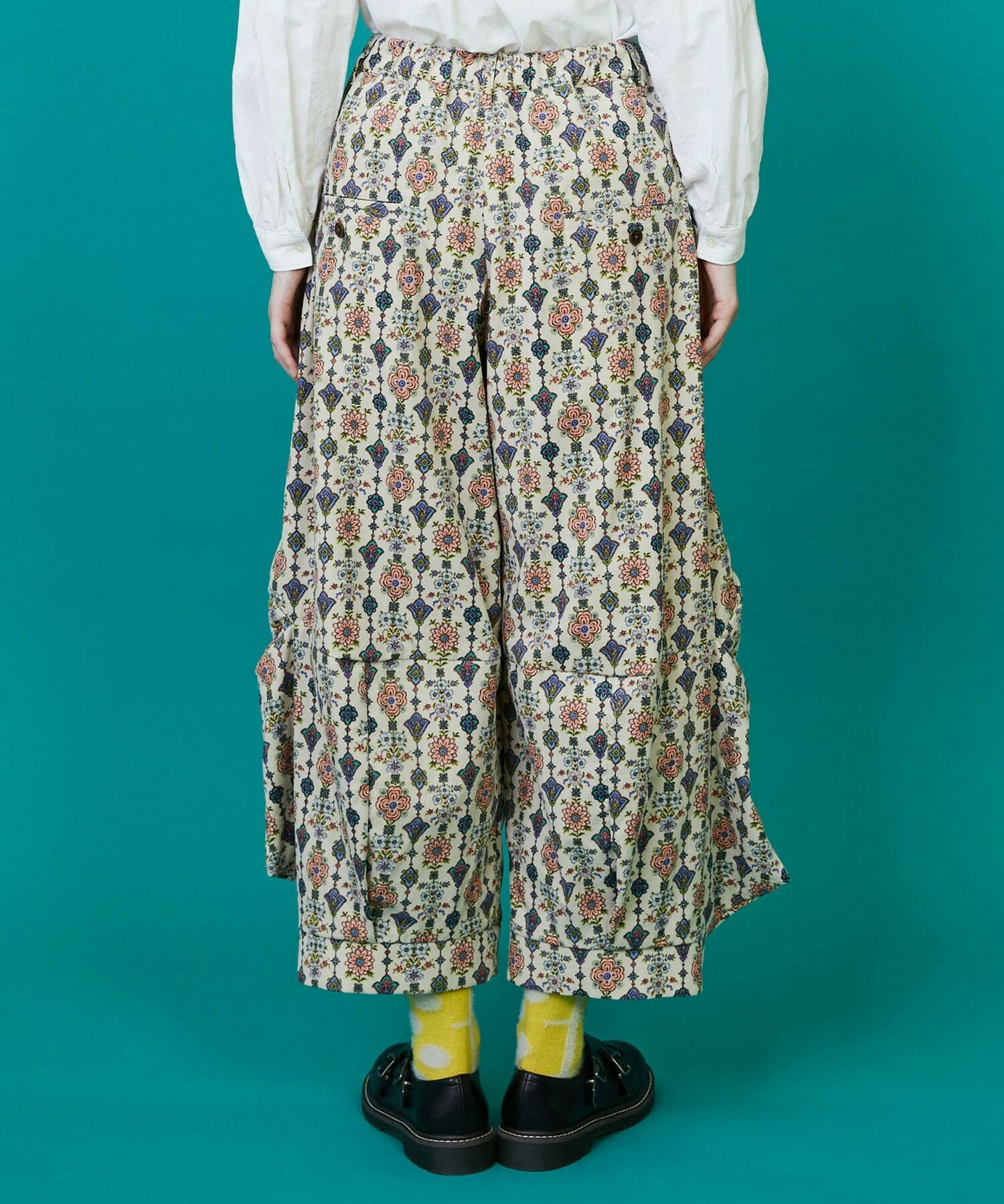 【FRAPBOIS】ドライフラワー パンツ 詳細画像 グレー系その他 2