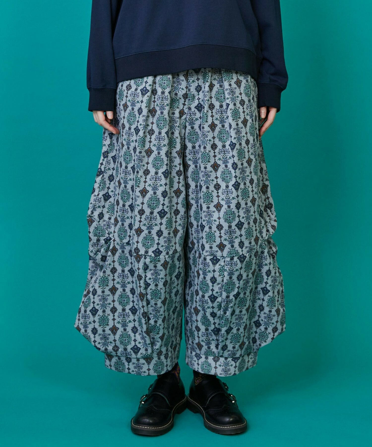 【FRAPBOIS】ドライフラワー パンツ 詳細画像 グレー系その他 1