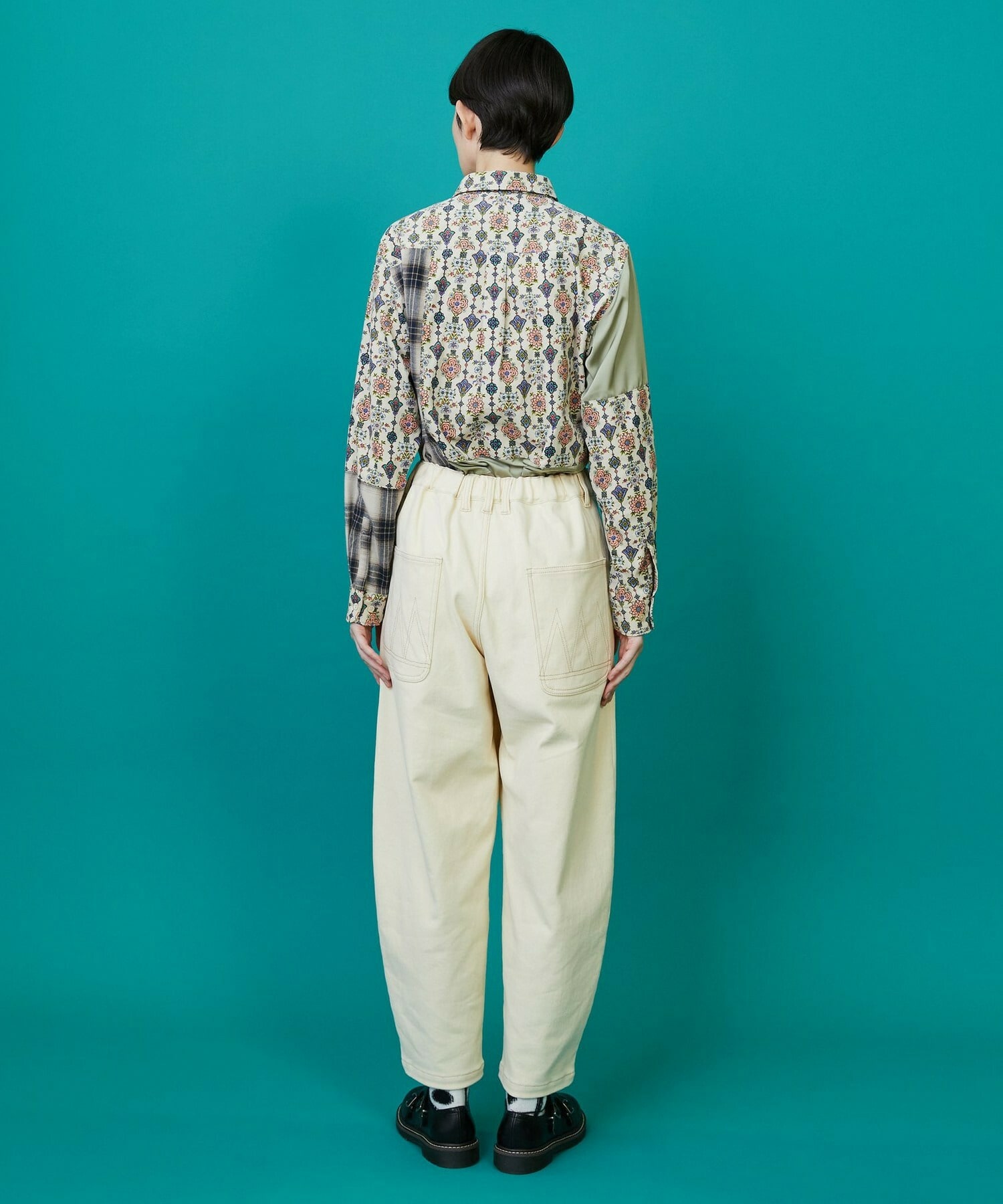 【FRAPBOIS】カーブツイル パンツ 詳細画像 グリーン 16