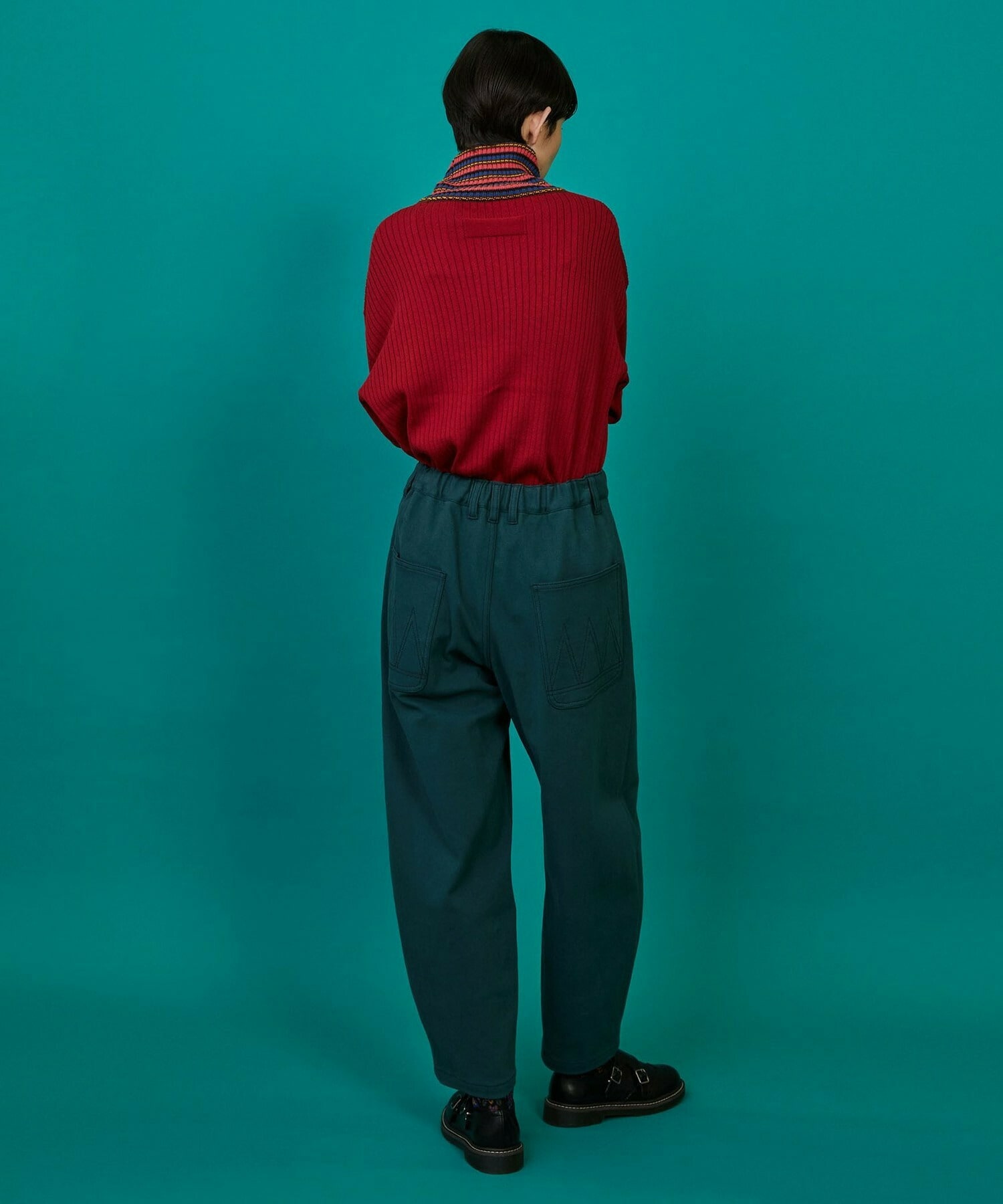 【FRAPBOIS】カーブツイル パンツ 詳細画像 グリーン 24