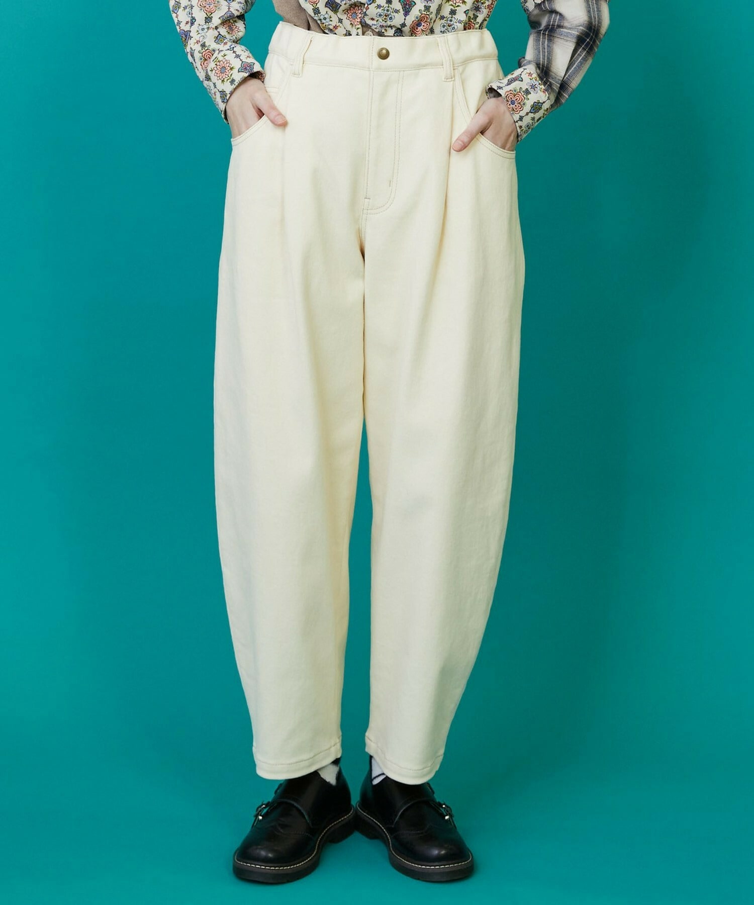 【FRAPBOIS】カーブツイル パンツ 詳細画像 キナリ 1