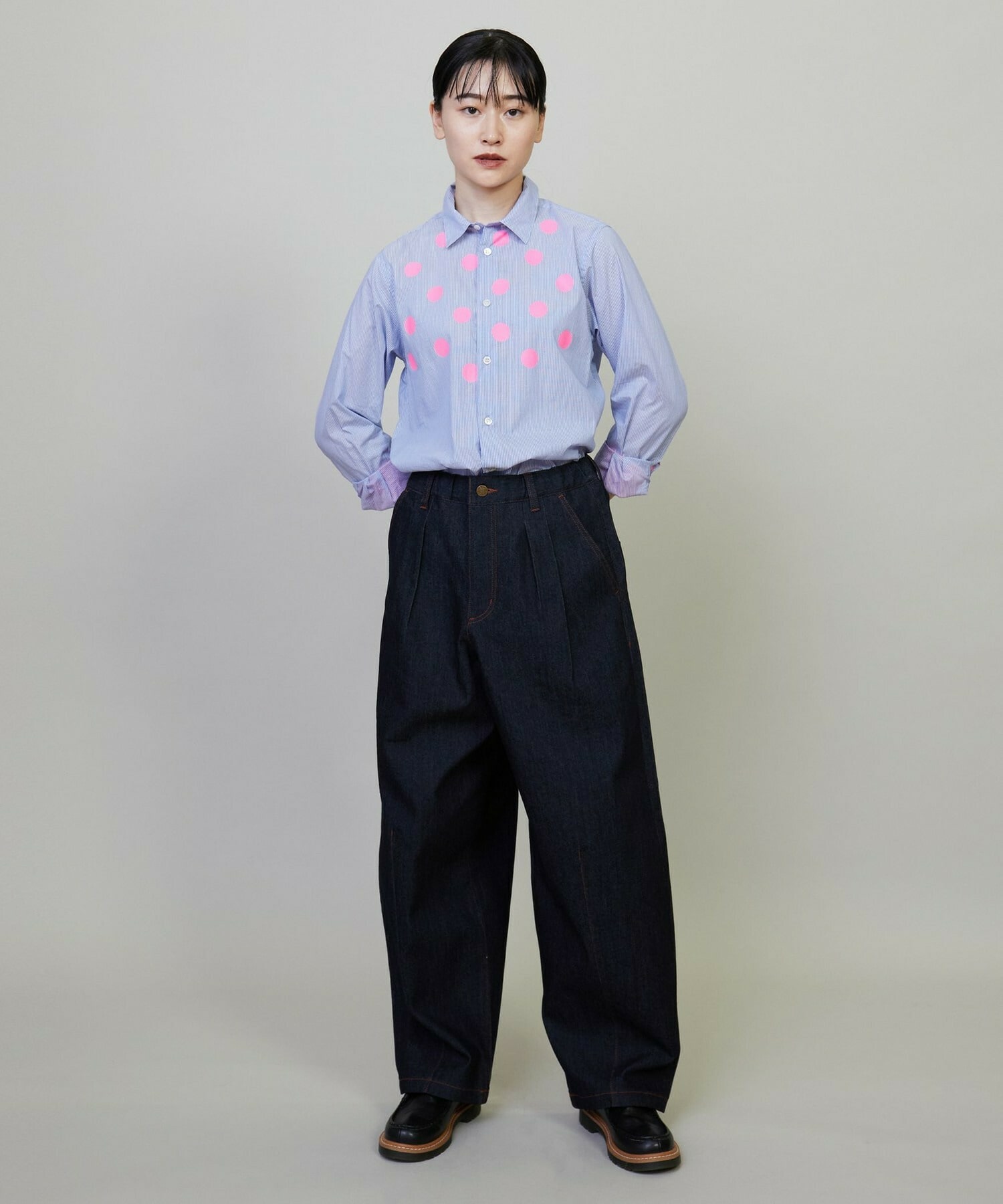 【FRAPBOIS】モーメントデニム デニムパンツ 詳細画像 サックスブルー 12