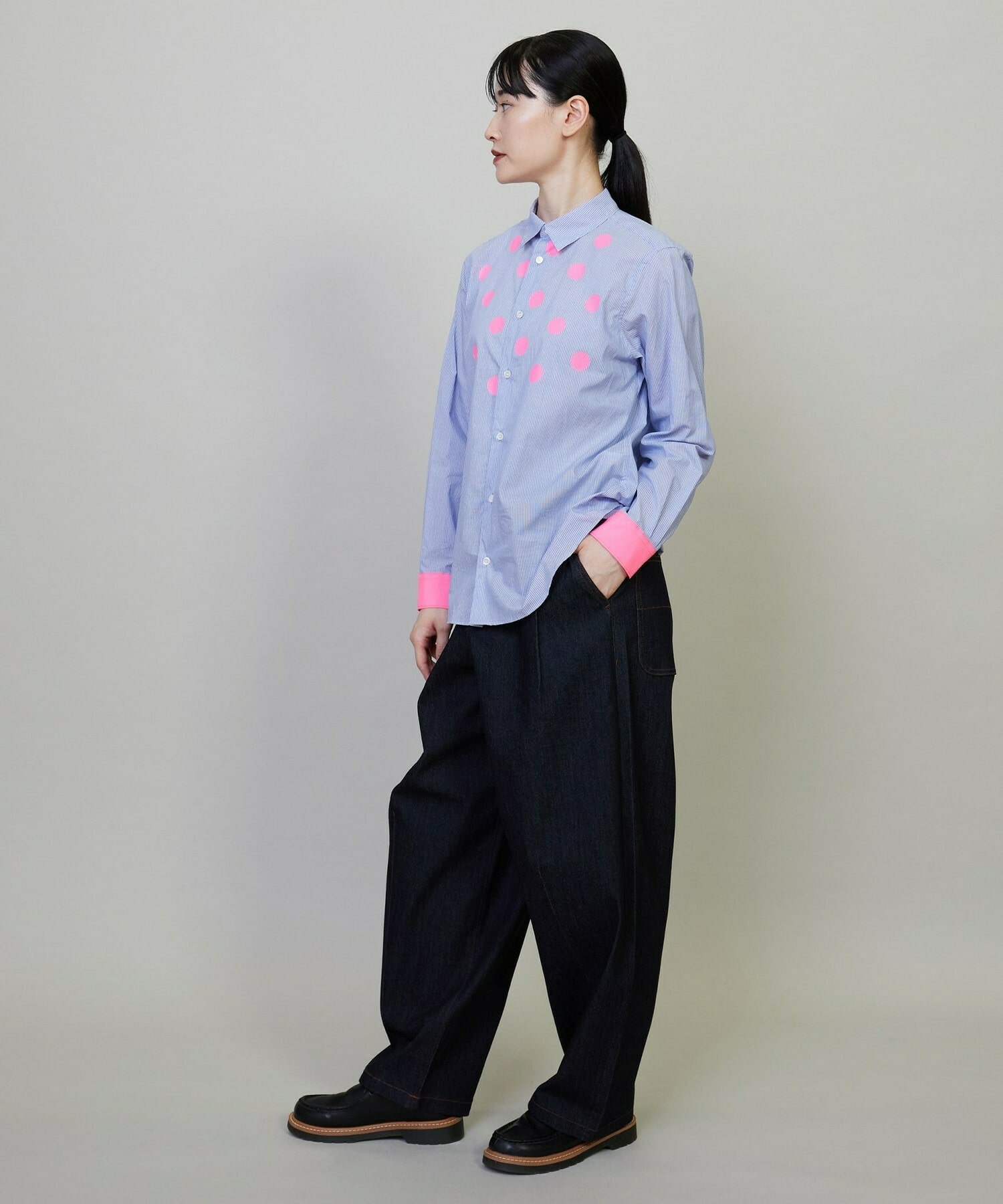 【FRAPBOIS】モーメントデニム デニムパンツ 詳細画像 サックスブルー 16