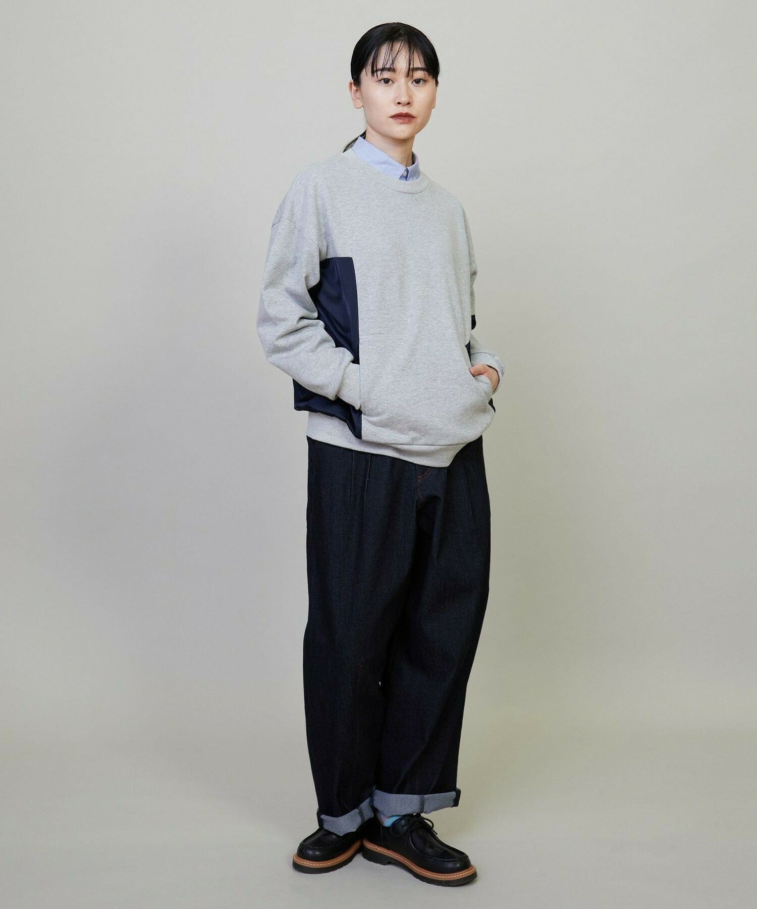 【FRAPBOIS】モーメントデニム デニムパンツ 詳細画像 サックスブルー 18