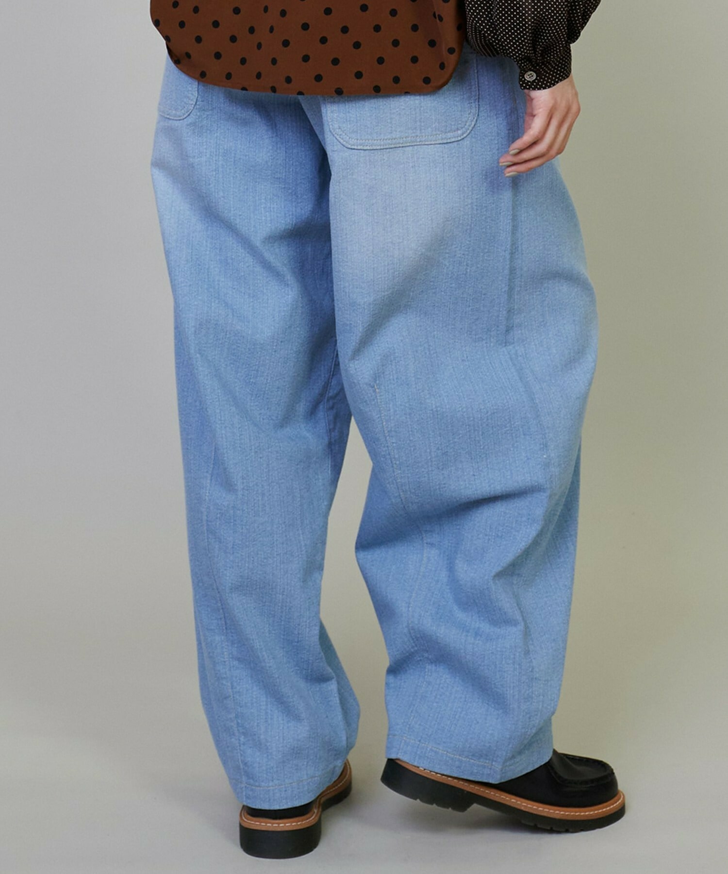 【FRAPBOIS】モーメントデニム デニムパンツ 詳細画像 サックスブルー 21