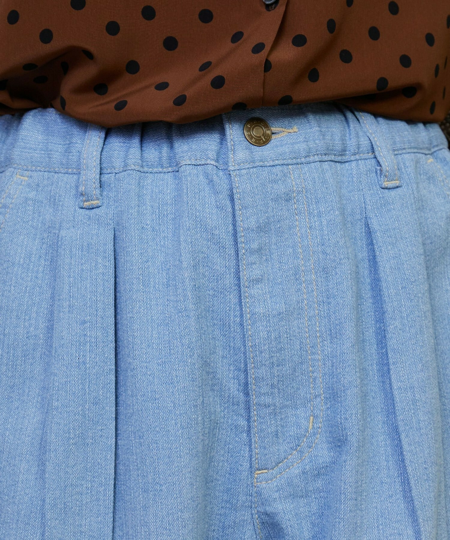 【FRAPBOIS】モーメントデニム デニムパンツ 詳細画像 サックスブルー 23