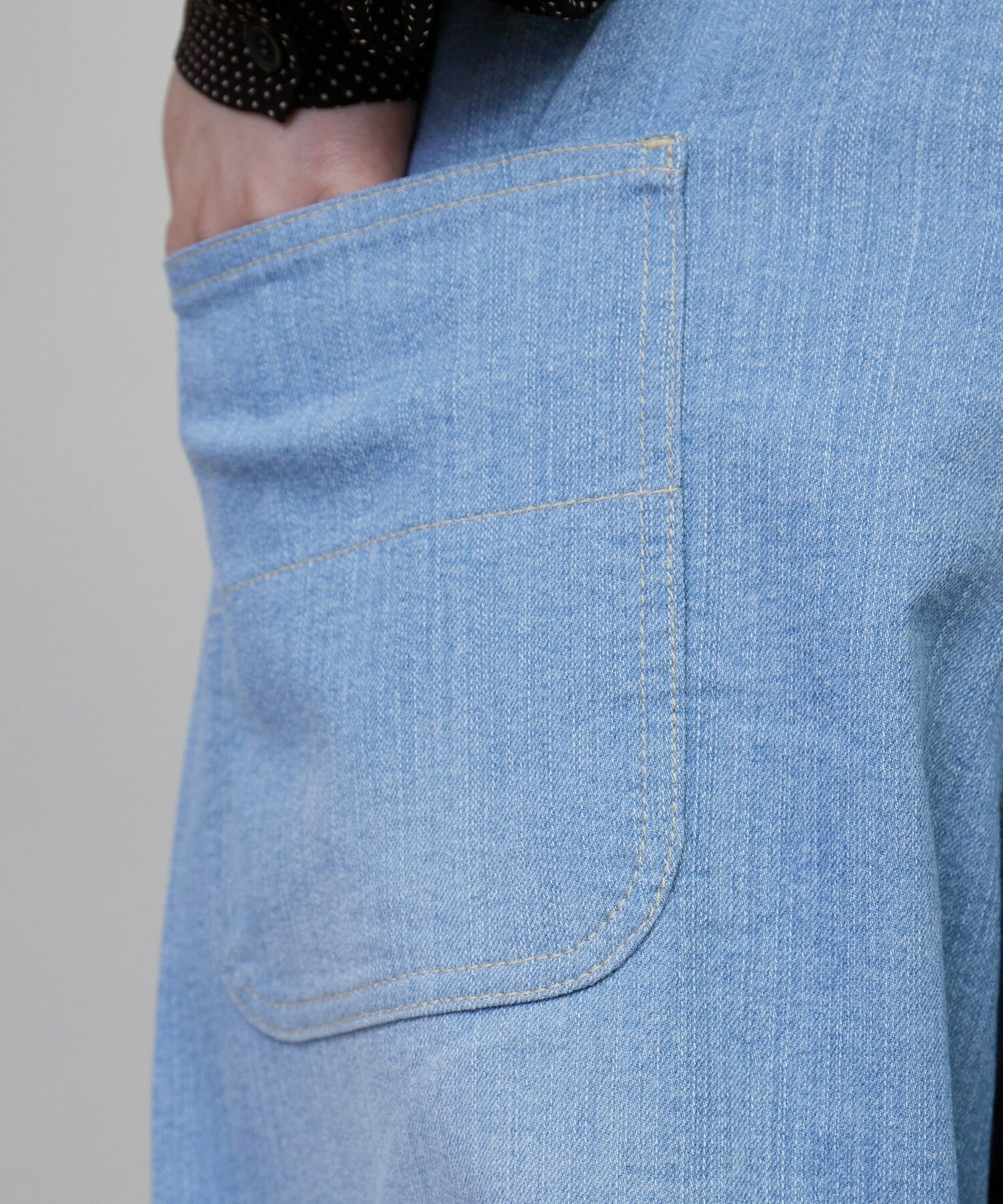 【FRAPBOIS】モーメントデニム デニムパンツ 詳細画像 サックスブルー 24