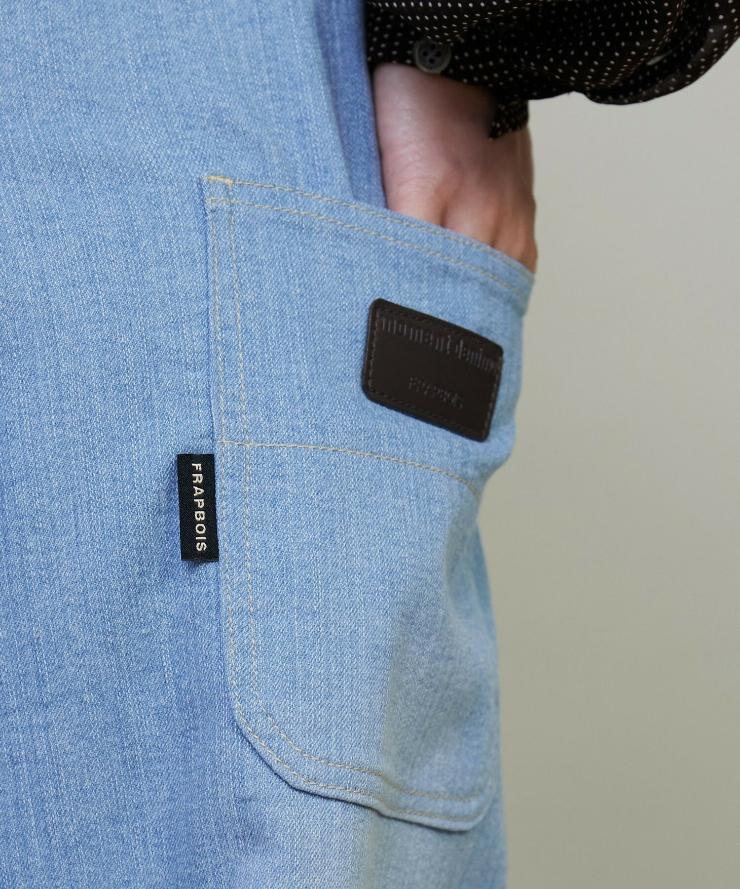 【FRAPBOIS】モーメントデニム デニムパンツ 詳細画像 サックスブルー 25