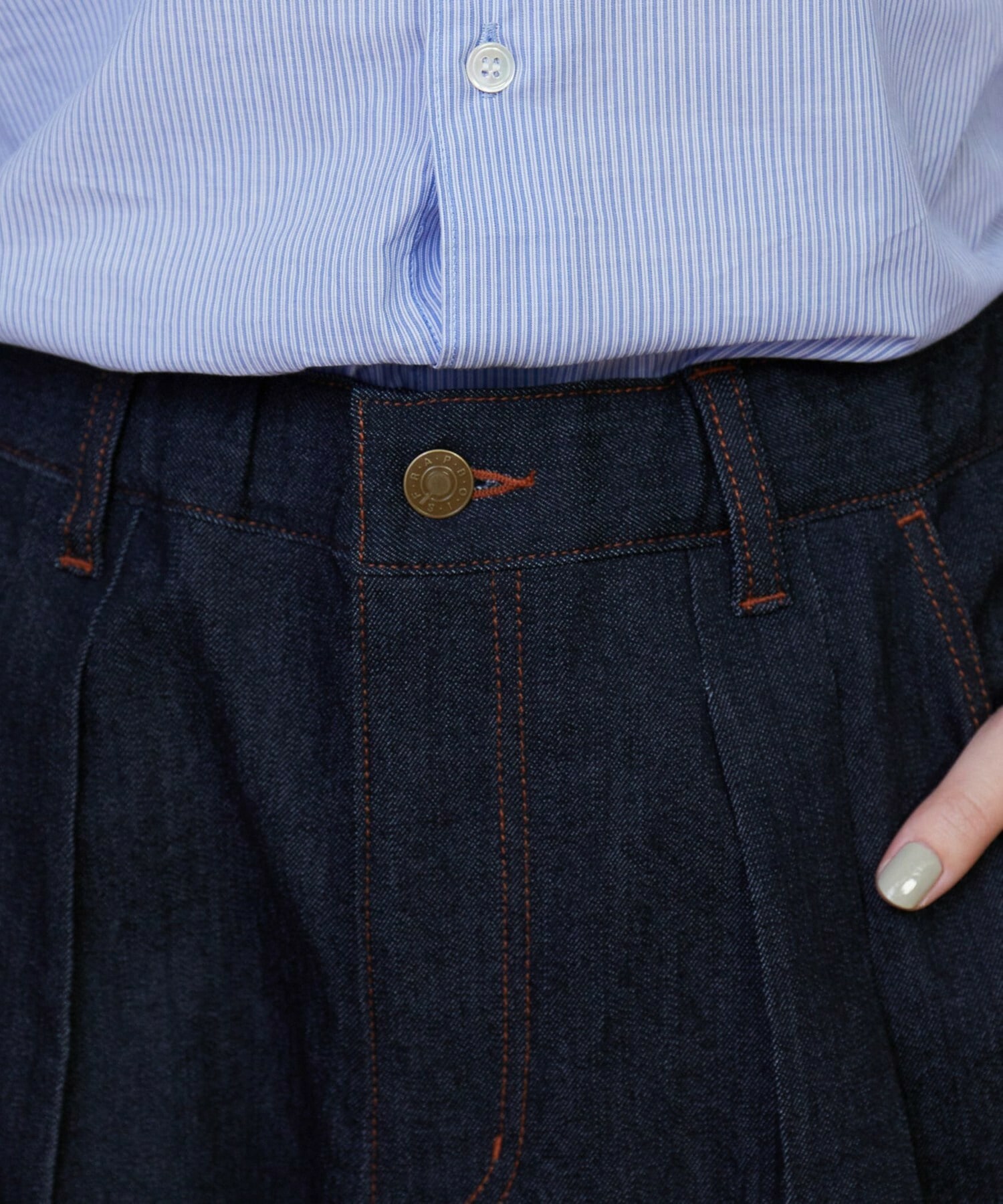 【FRAPBOIS】モーメントデニム デニムパンツ 詳細画像 サックスブルー 4