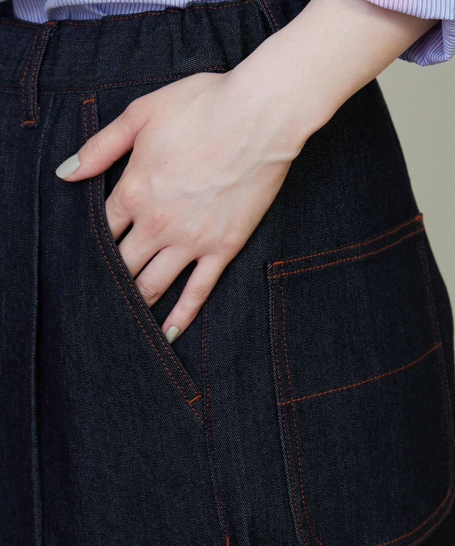 【FRAPBOIS】モーメントデニム デニムパンツ 詳細画像 サックスブルー 5