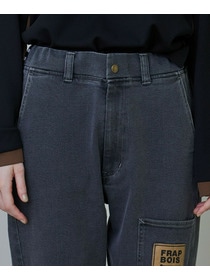 【FRAPBOIS】ムーブデニム2 デニムパンツ 詳細画像 ブラック 4