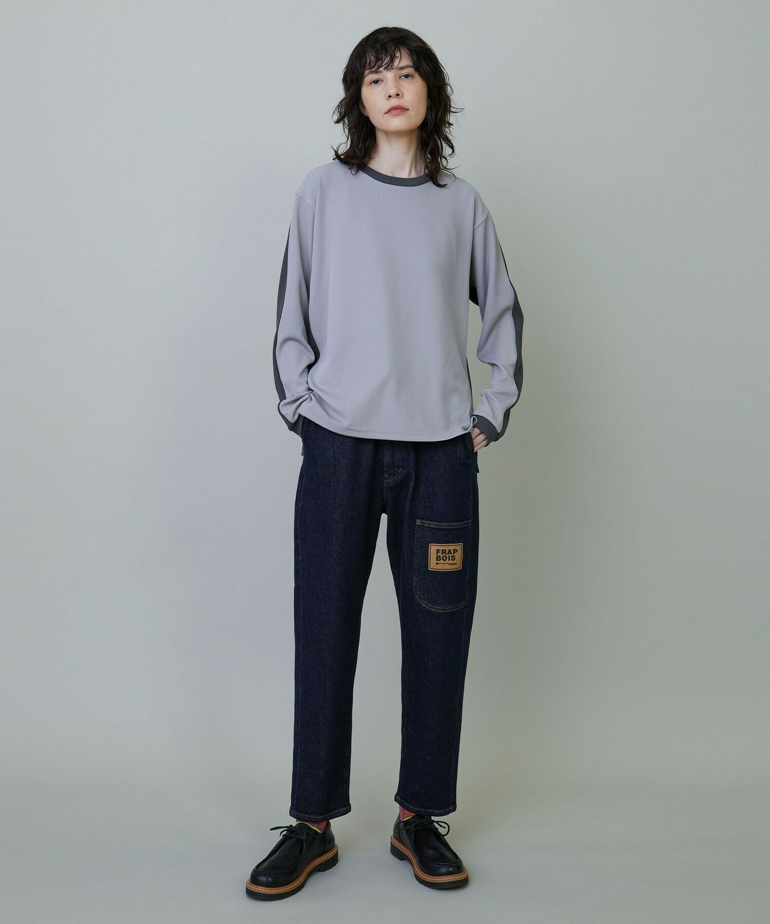 【FRAPBOIS】ムーブデニム2 デニムパンツ 詳細画像 ブラック 22