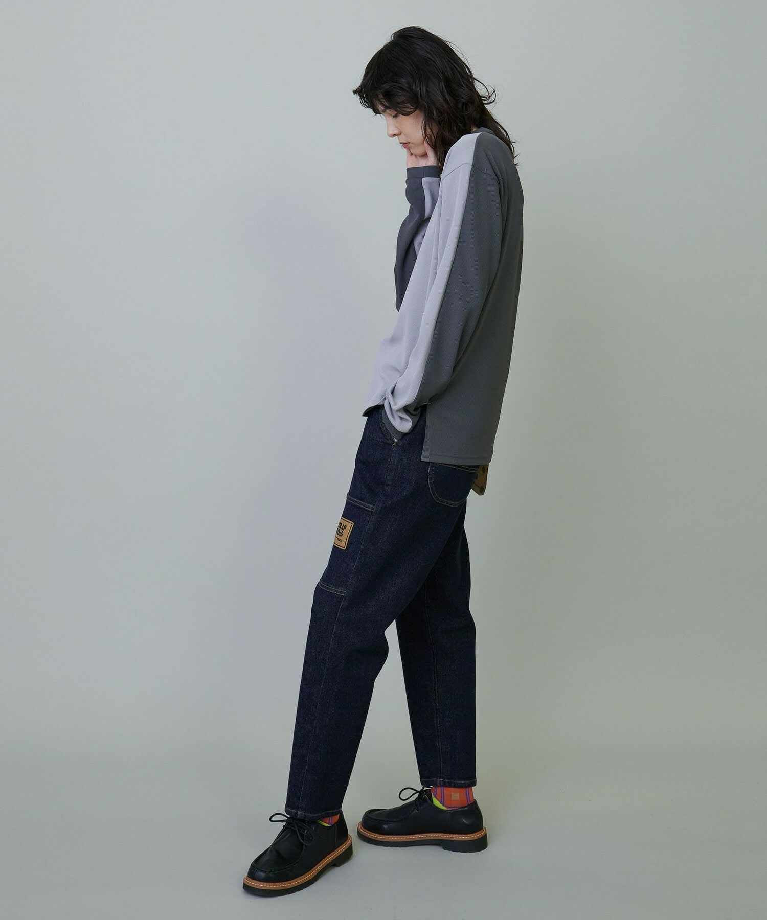 【FRAPBOIS】ムーブデニム2 デニムパンツ 詳細画像 ブラック 24