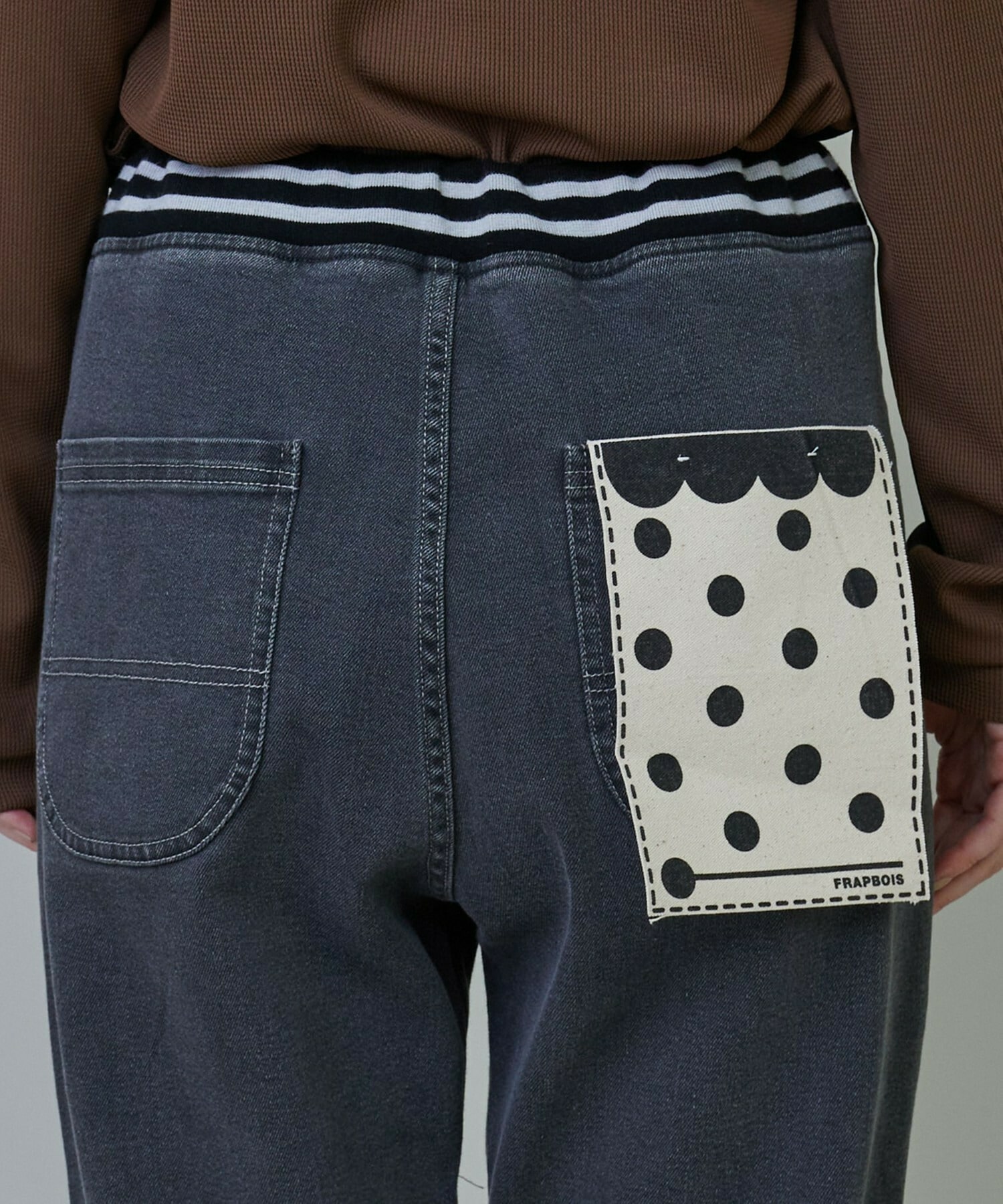 【FRAPBOIS】ムーブデニム2 デニムパンツ 詳細画像 ブラック 5