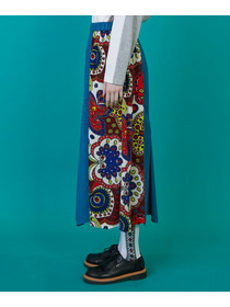 【FRAPBOIS】スカーフル スカート 詳細画像 ブラック 1