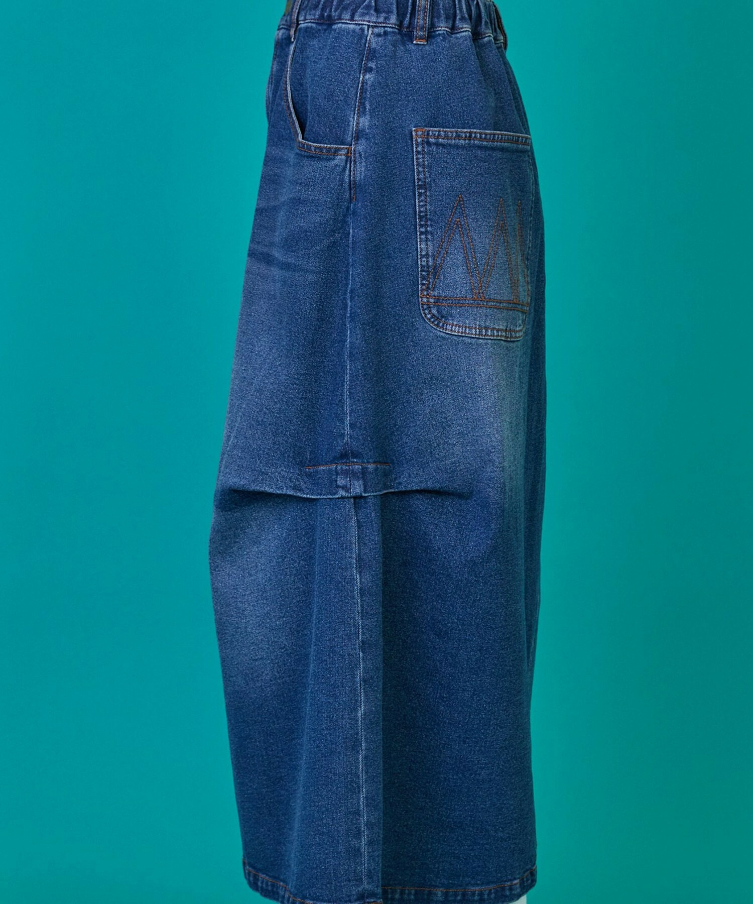 [FRAPBOIS] Curve Denim 3 半身裙，詳細圖片，黑色，7